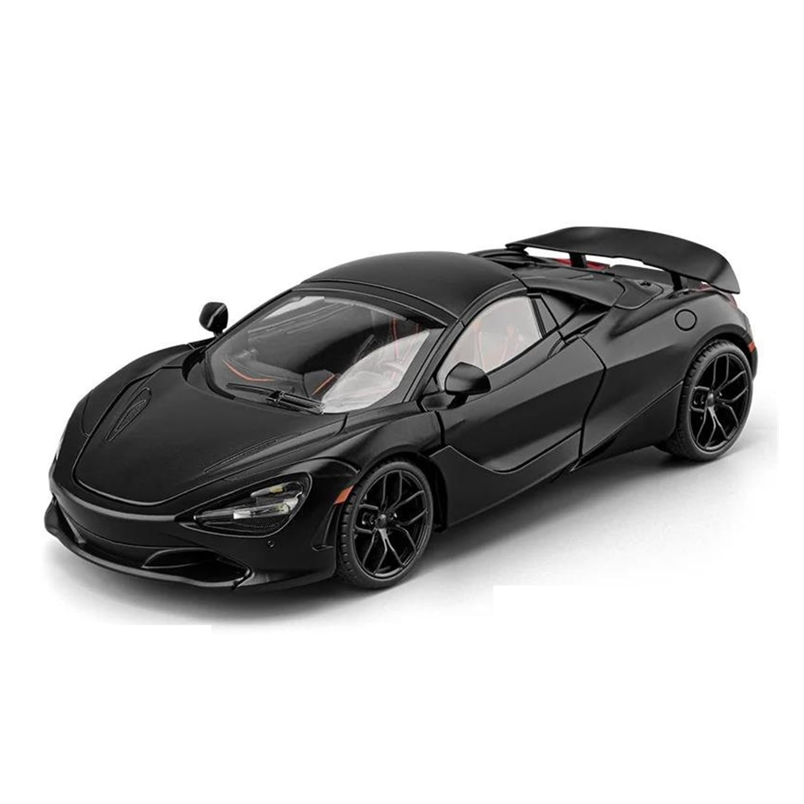 BANKOTO Diecast Car 1:18 For 720S Alloy Car Model Convertible Sports Model Collection Diecasts Collectible(Black)