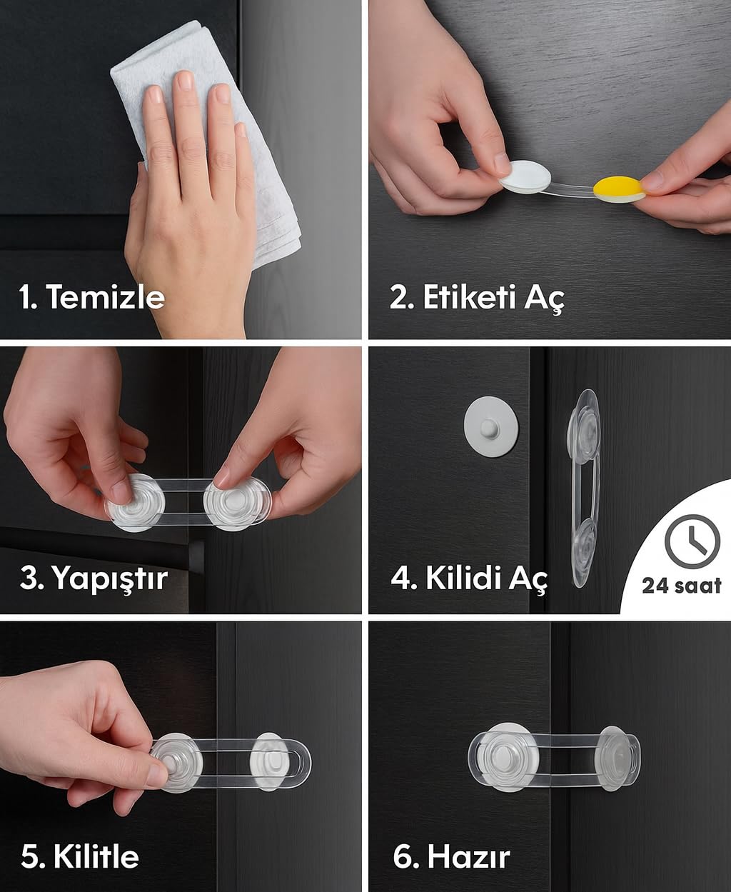 İdeal Baby 10 Adet Mini Çok Amaçlı Kilit