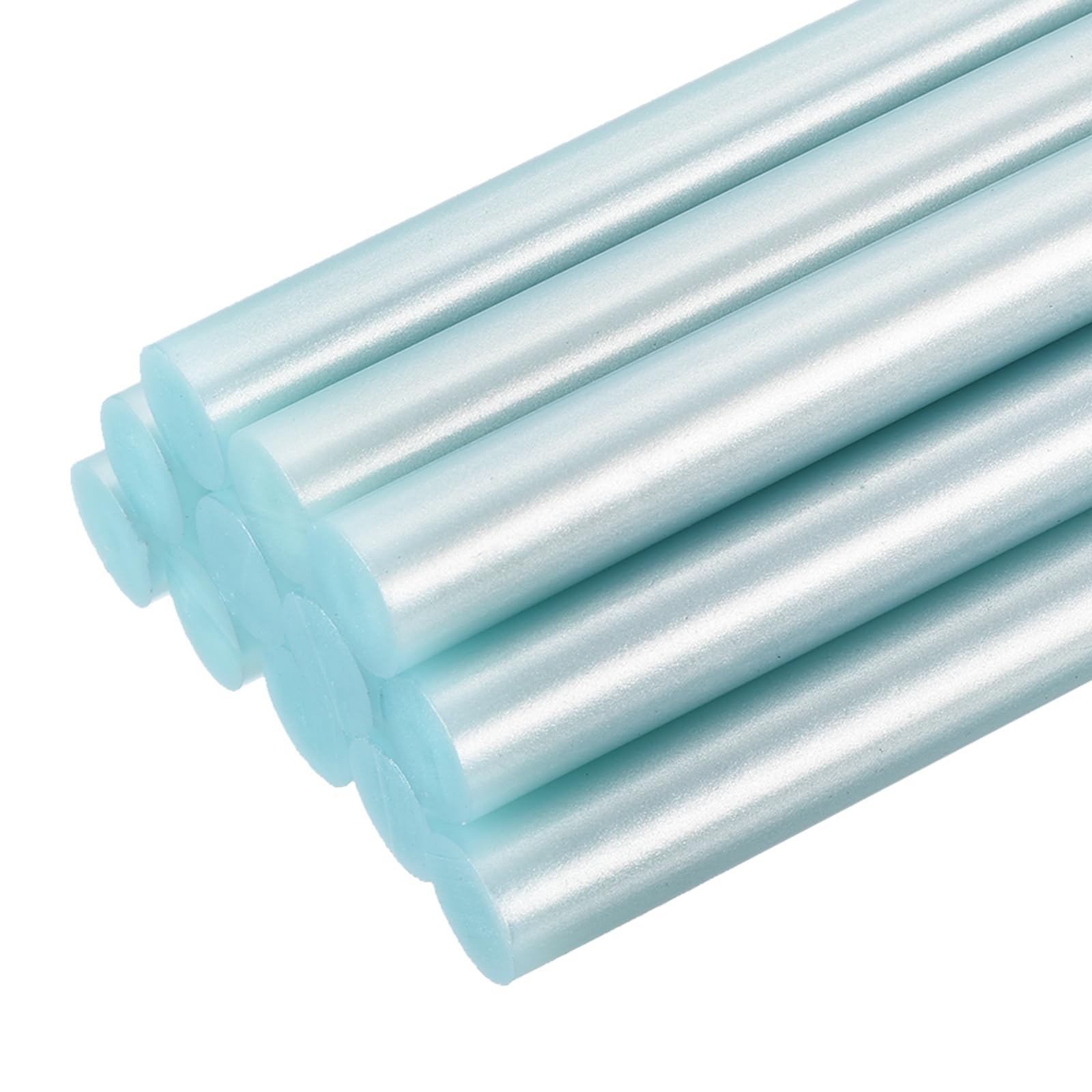uxcell 12pcs Mini Hot Glue Sticks for Glue Gun 7/16 x 4 Inch Large Glue Sticks, 11 x 100mm Metallic Blue
