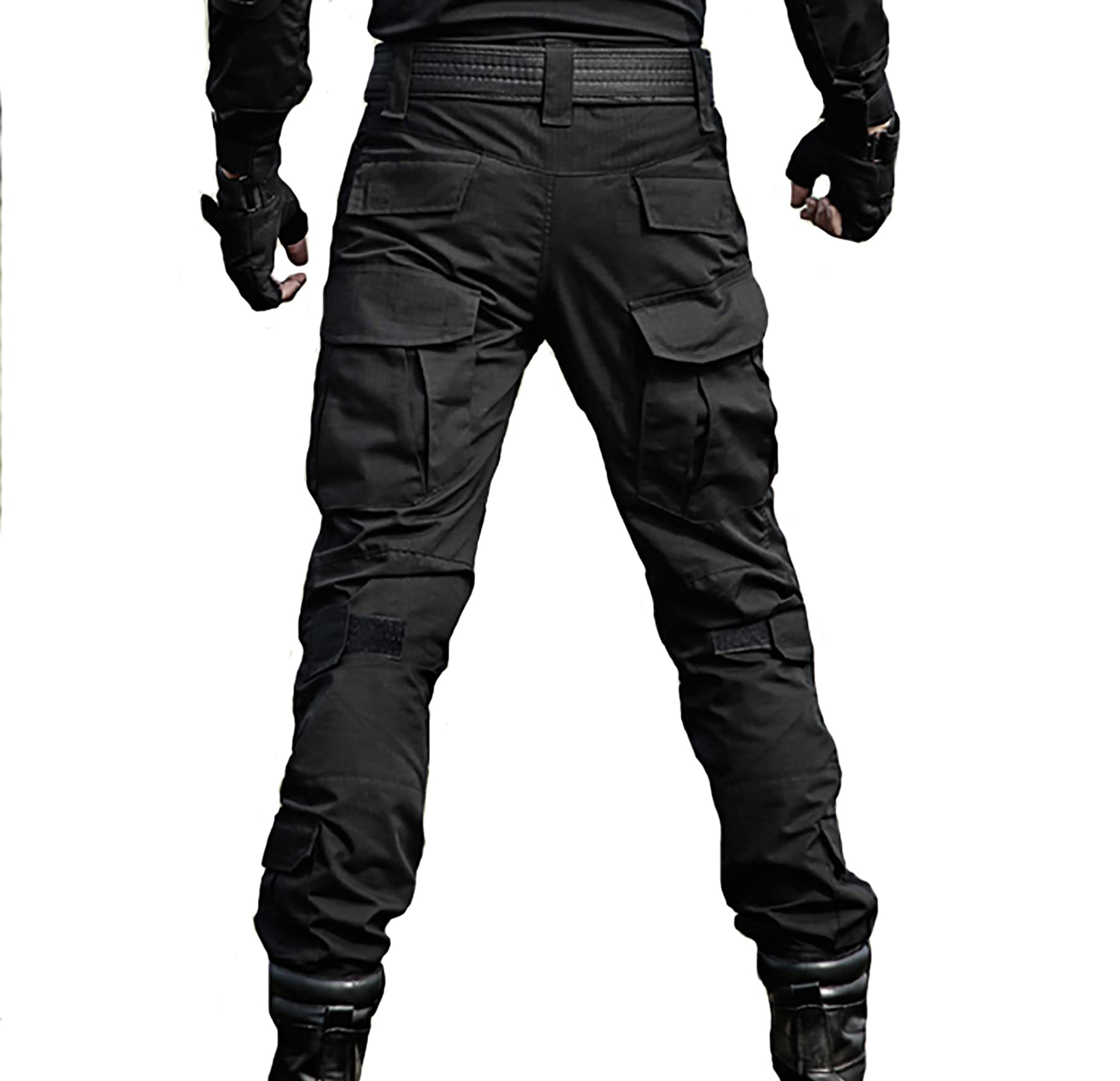 Pantalon Tactique Multi-Poches avec Genouillères Amovibles pour Paintball et Airsoft - Pantalon Polyvalent