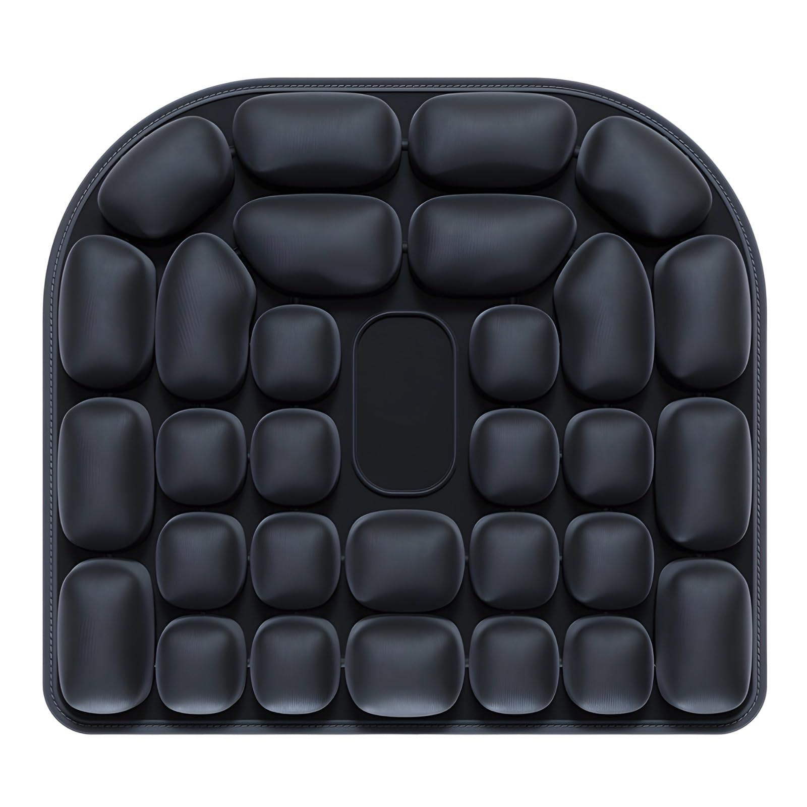 Cuscino per sedia da ufficio, ergonomico e gonfiabile, in TPU, per viaggi, supporto per la pressione e il coccige, design con riduzione della pressione, 47,8 x 43,2 x 5,1 cm, 47,8 x 43,3 x 5 cm