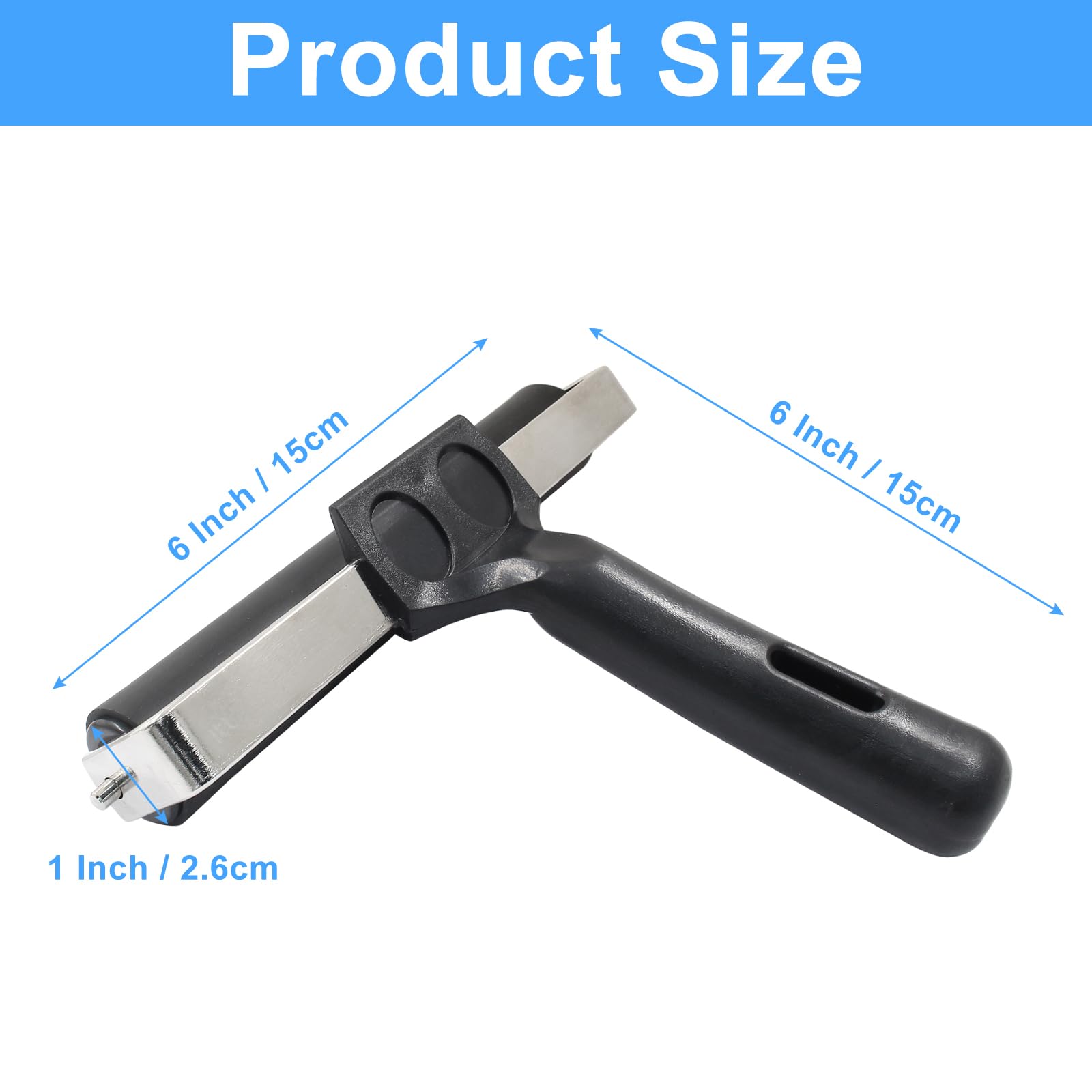 Hitefu Rodillo de goma de 15 cm, herramienta de rodillo de impresión manual para pintura, impresión de pared, aplicación de pegado (15 cm)