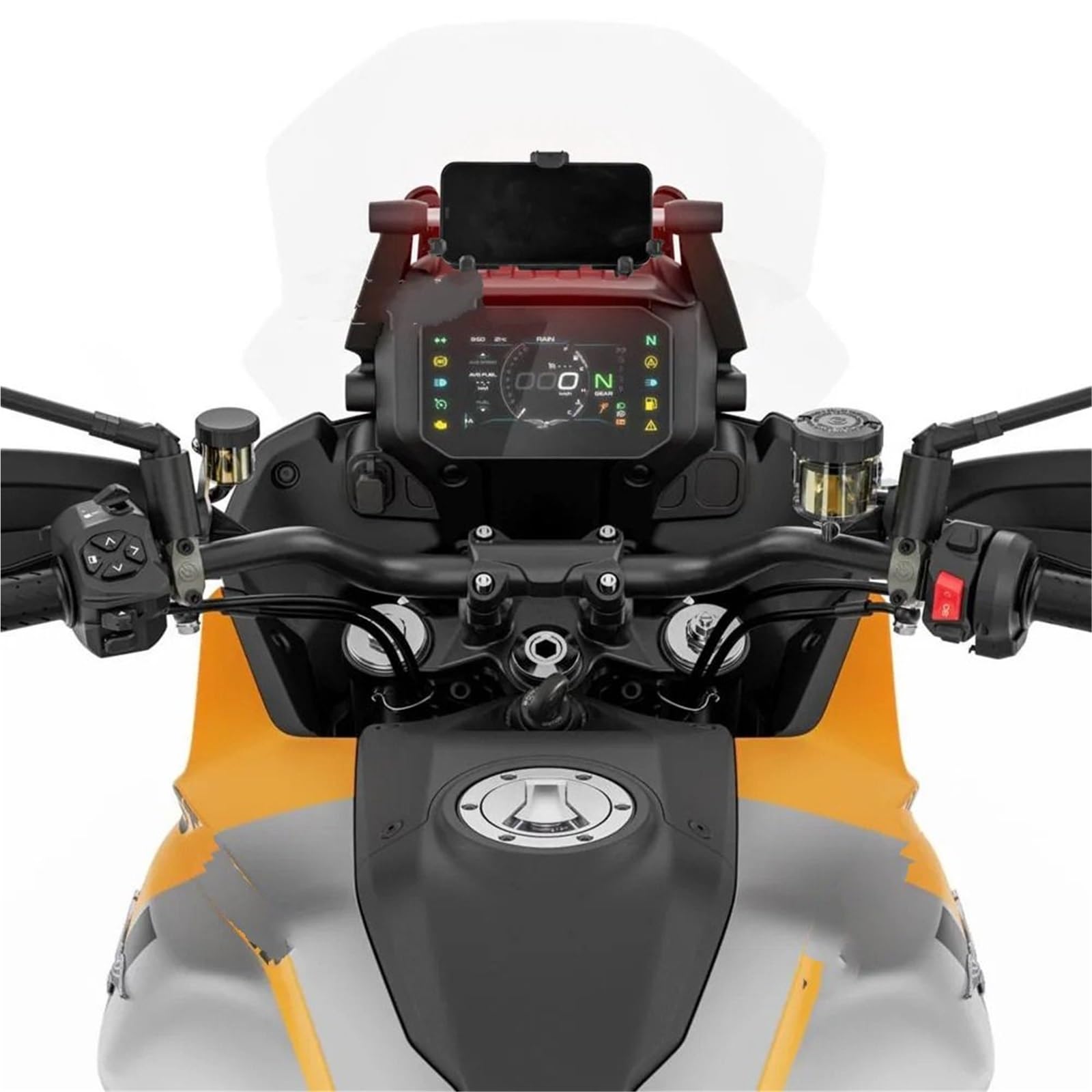 Uchwyt do nawigacji GPS Pasuje do Guzzi Pasuje do Stelvio 2024 Akcesoria motocyklowe Uchwyt na telefon GPS Stojak nawigacyjny Stojak na telefon z amortyzatorem Motocyklowy uchwyt do nawigacji