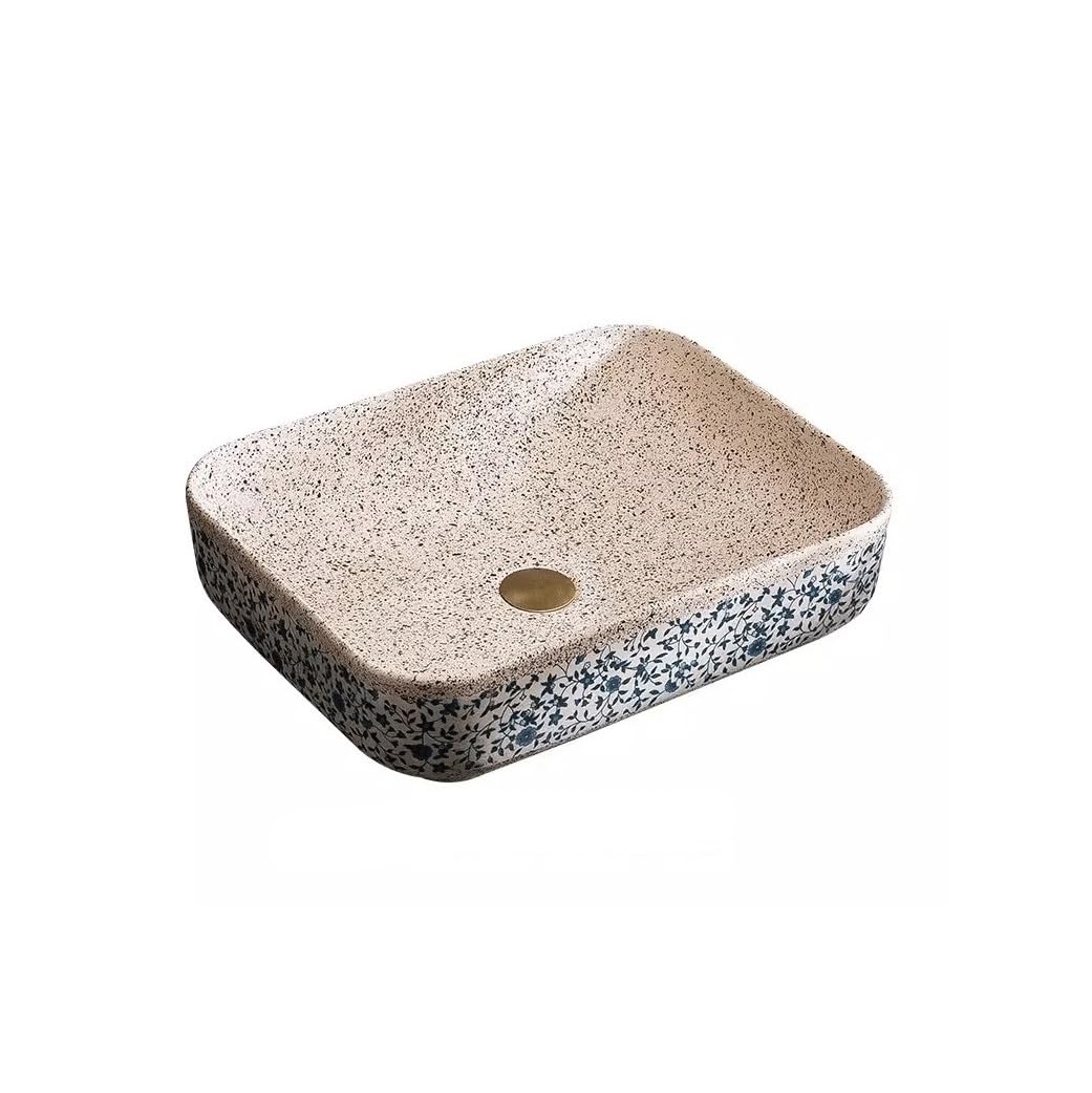 Hpthly A Bathroom Sink Countertop Basin Small Size Bathroom Balcony Wash Basin Single Basin Basin Simple Wash Basin Household Basin Vessel Sinks (A)