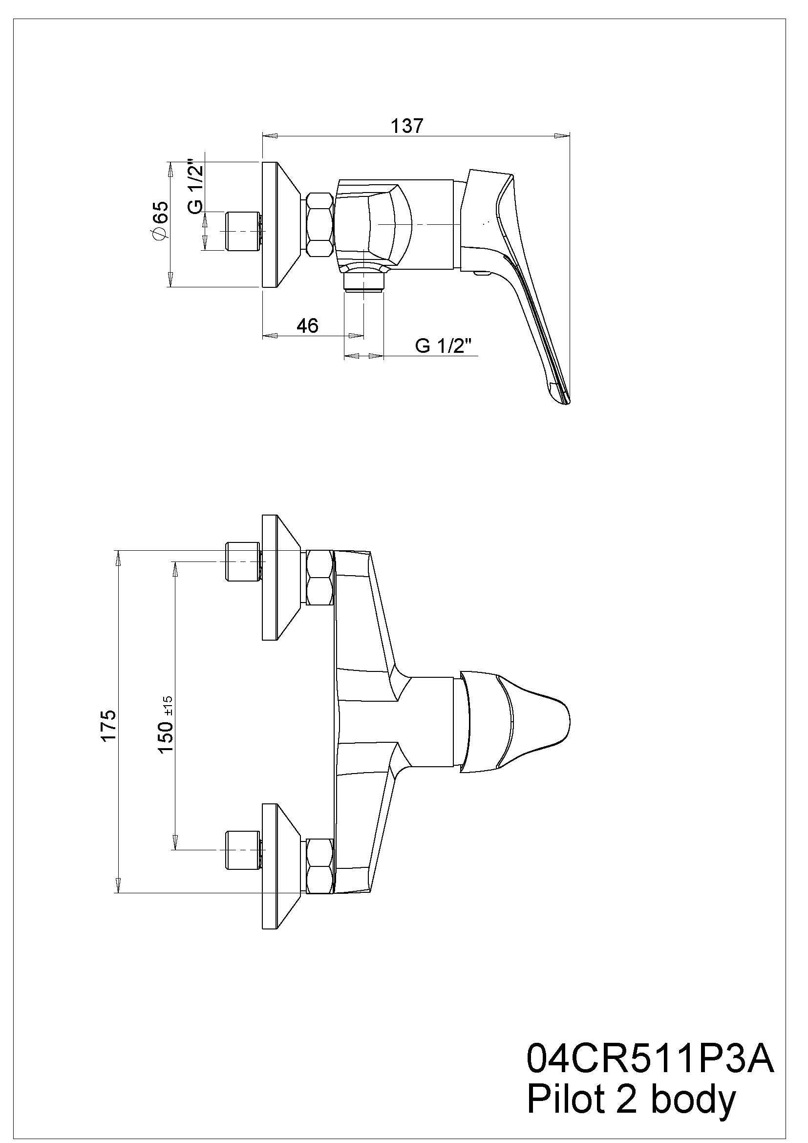 Kiamami Valentina Rubinetto Miscelatore Esterno Doccia Space Cromo | Cartuccia ceramica 40 mm, leva risparmio acqua, kit montaggio incluso, design moderno