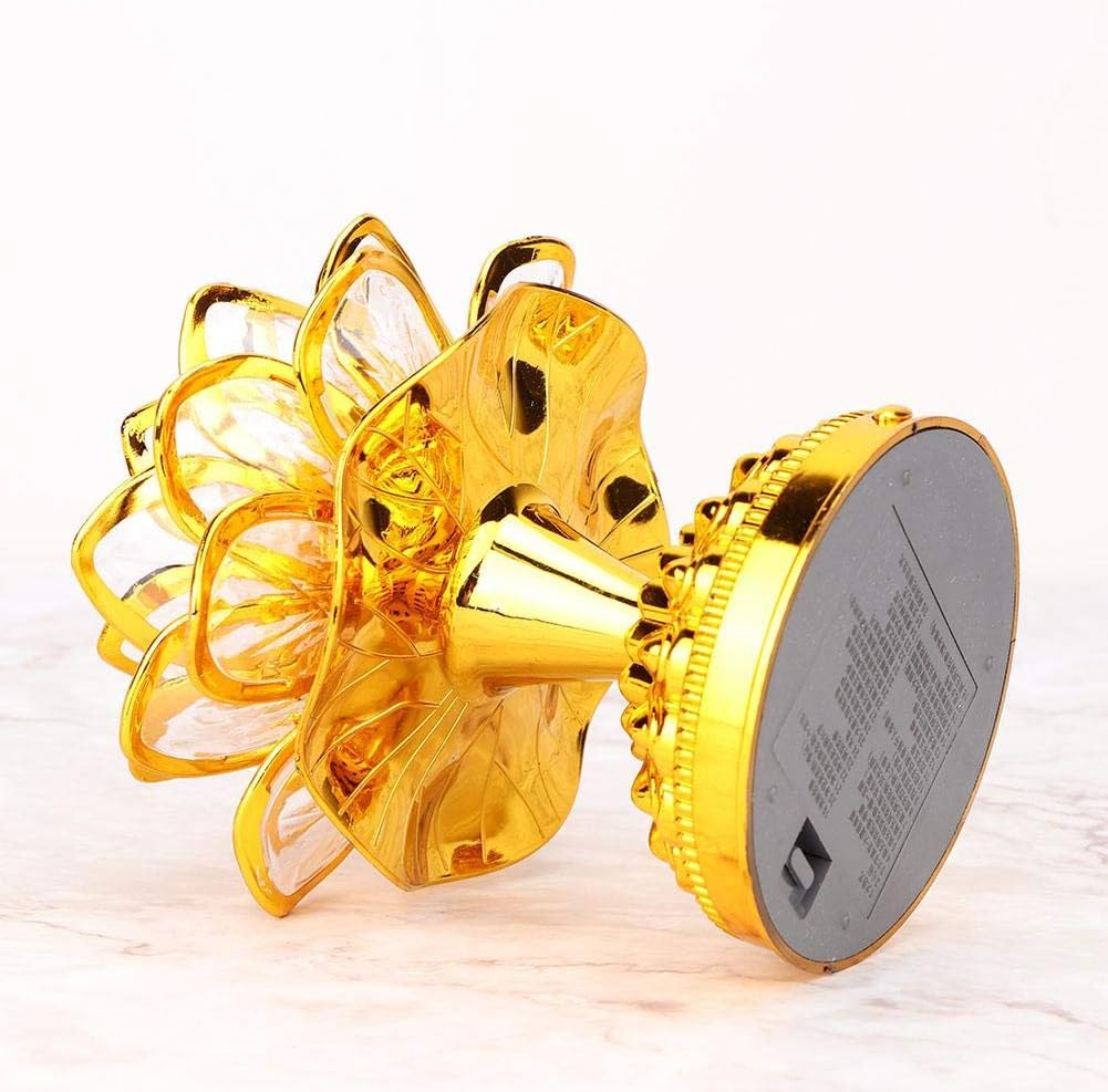 Buddha Machine, LED Lotus Lamp Buddha Lamp Prayer Machine Prayer Machine with 36 Songs (Without Battery)
