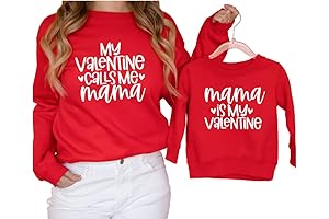 My Valentine Calls Me Mama Sweatshirt: Matchy Family Love