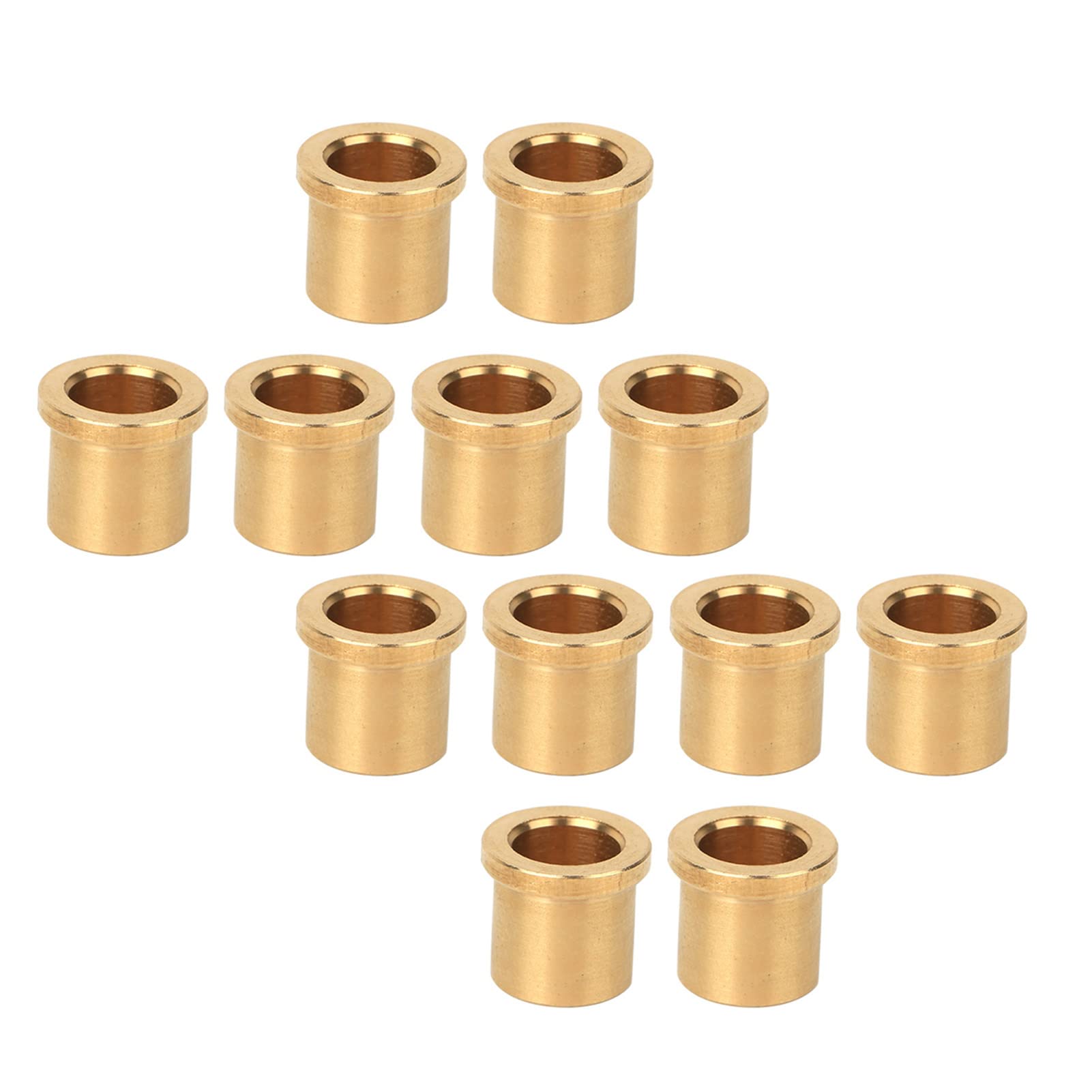 12 Pezzi Cuscinetti Flangiati In Nylon - Foro 8mm, Diametro Esterno 10.6mm, Lunghezza 12mm Per Applicazioni Meccaniche