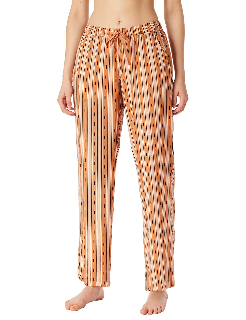 Schiesser Damen Schlafhose Lang Webhose - Mix + Relax Pyjamaunterteil (1er Pack)