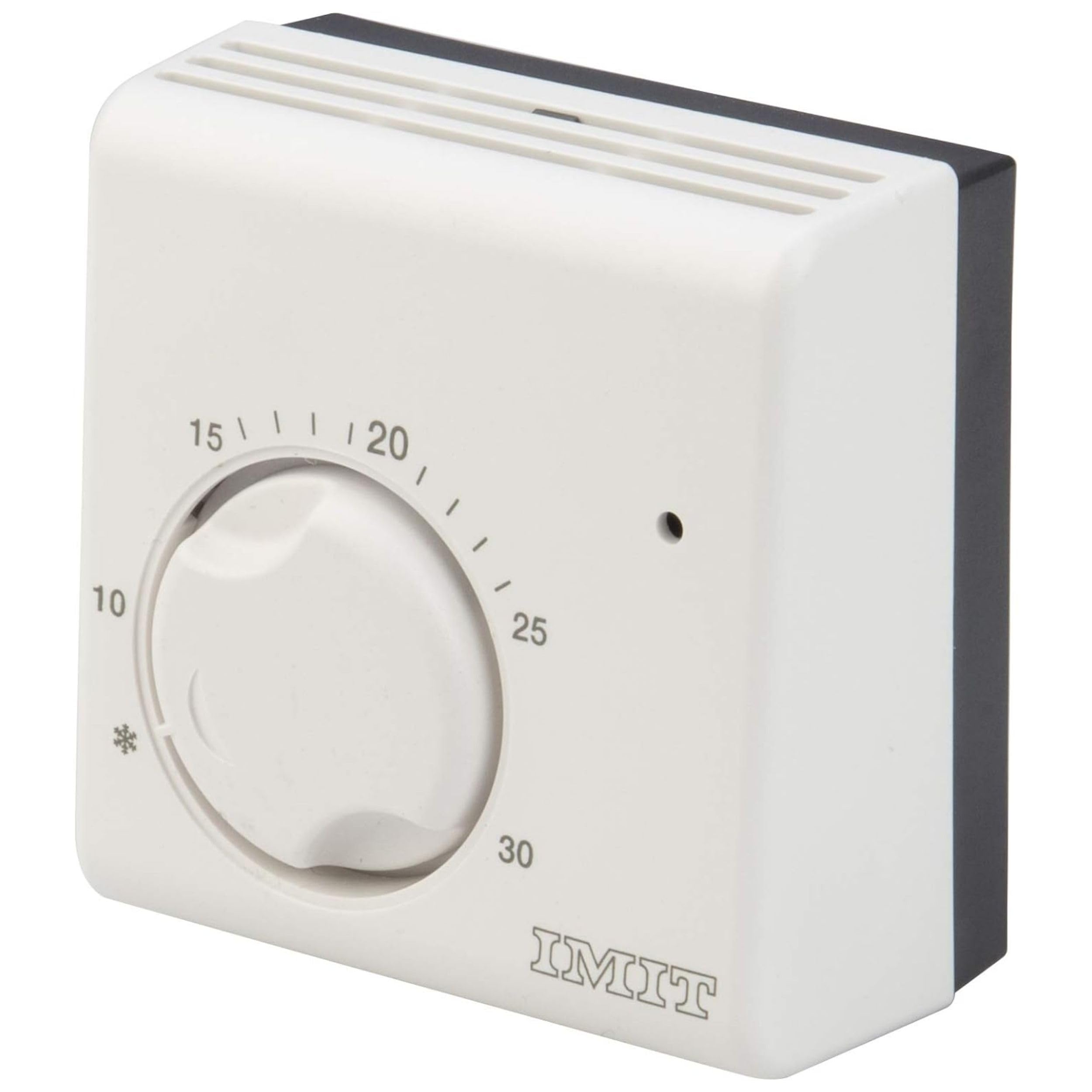 POLY POOL PP1461 Termostato electromecánico 230V Rango de ajuste del termostato de la caldera +5° C/+30° C Termostato de pared con función anticongelante y luz de señalización de la caldera