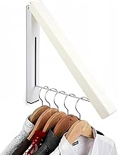 Foldable Wall Mount Clothes Hanger – Stainless Steel Retractable Laundry Drying Rack, Space-Saving Wall Mounted Clothes Rack for Bedroom, Bathroom & Closet, Ideal for Hanging Clothes & Towels.