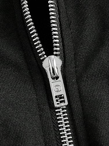 WDIRARA Women's Skeleton Skull Graphic Print Hoodie Drop Shoulder Drawstring Sweatshirt Zipper Up Long Sleeve Crop Top4