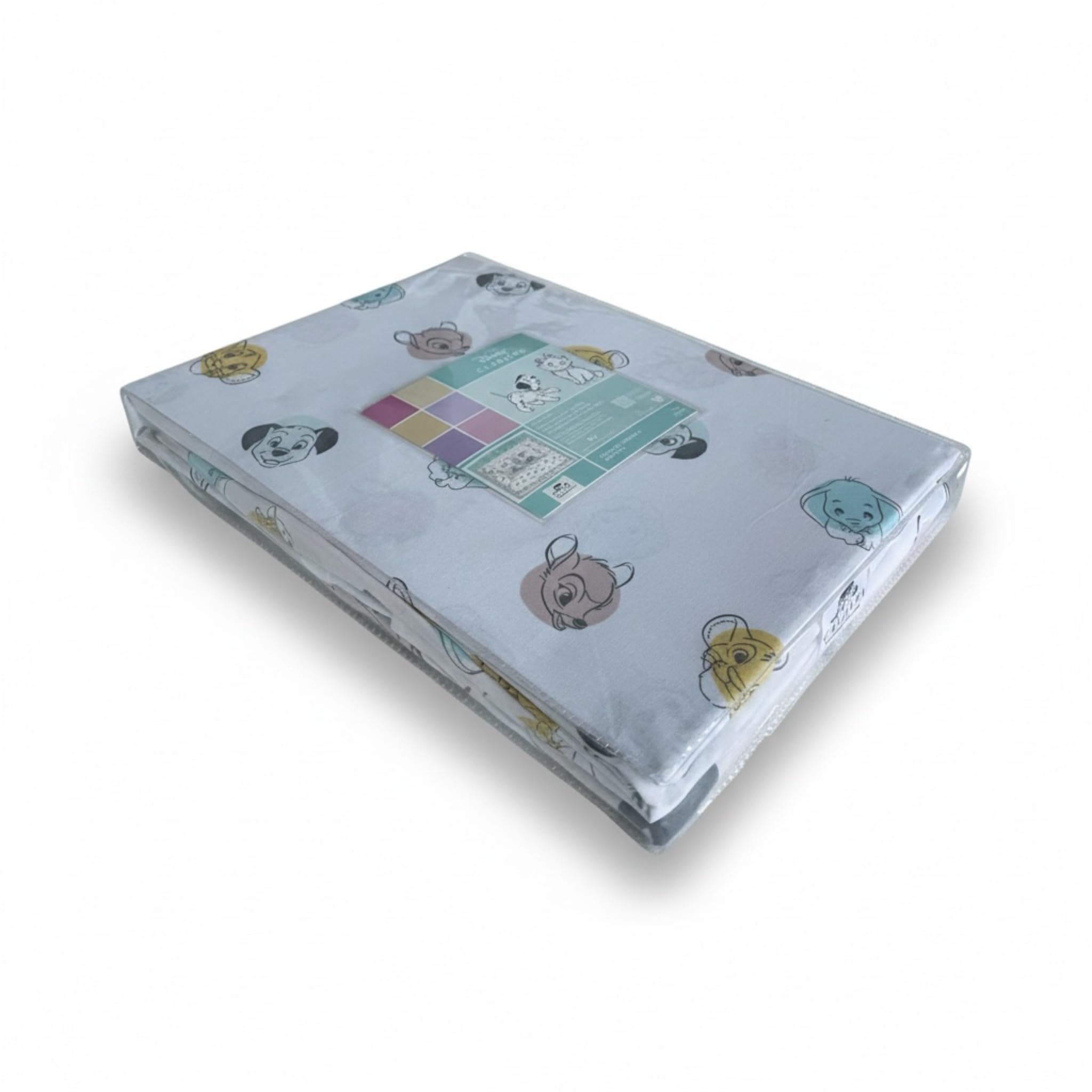 Caleffi Completo Lenzuola Culla Lettino con Sbarre Art. Pets Baby in 100% Cotone – Set 3 Pezzi con Federa Double Face