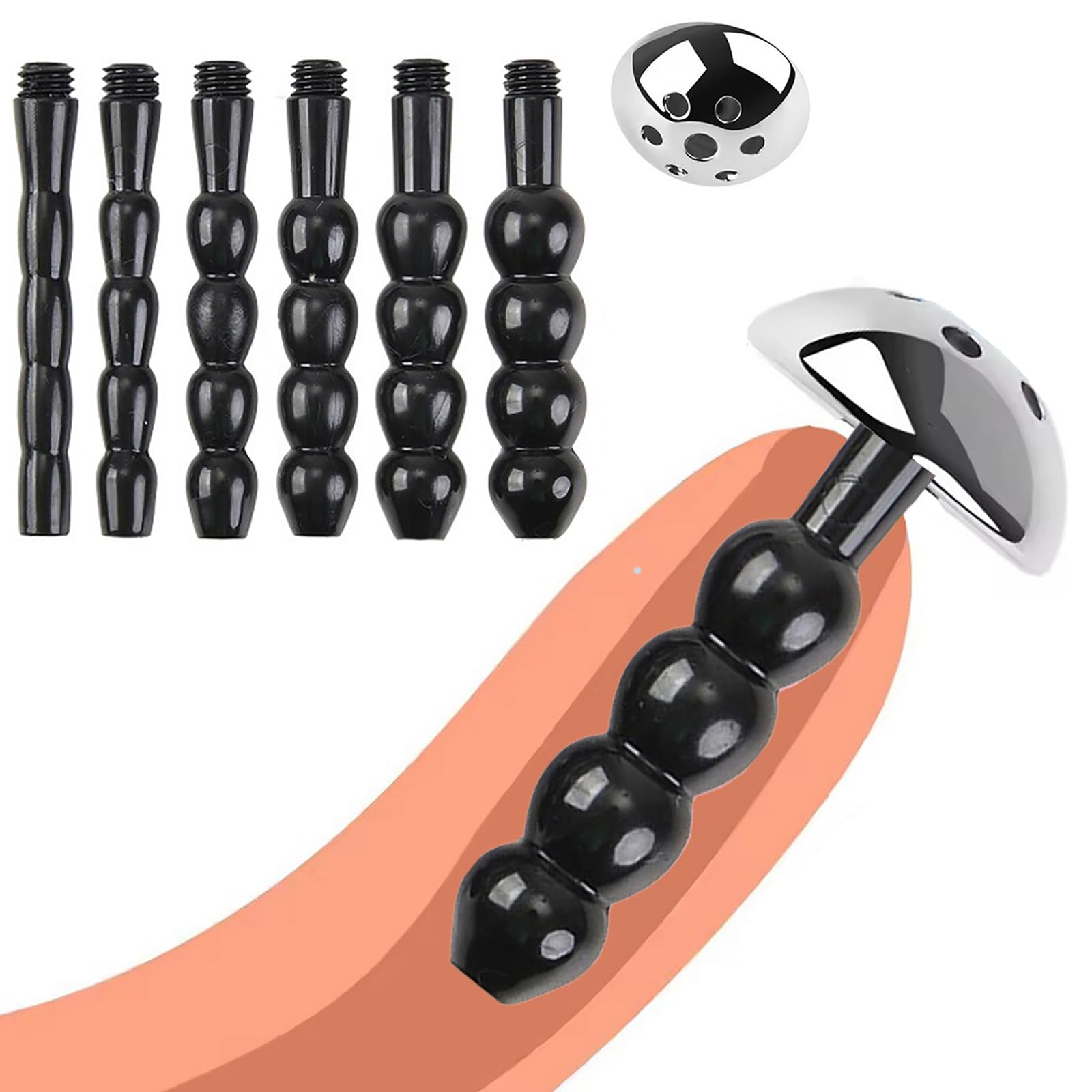 Hollow Penis Plug Catetere Dilatatore Uretrale Gabbia Del Pene Dilatatori Per Uomini Stimolazione Uretrale Gabbia Di Castità Accessori (Black)