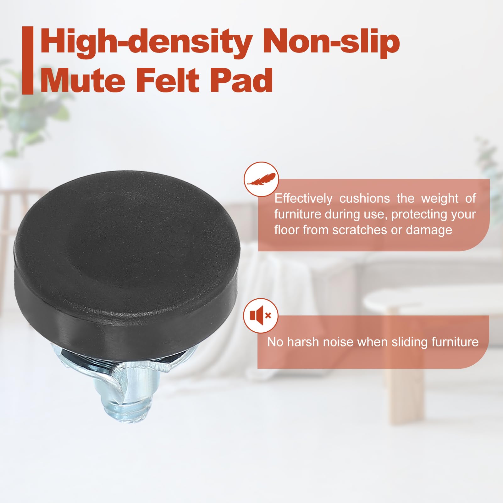 PATIKIL 1/4" Thread Furniture Leveling Feet - Image 3