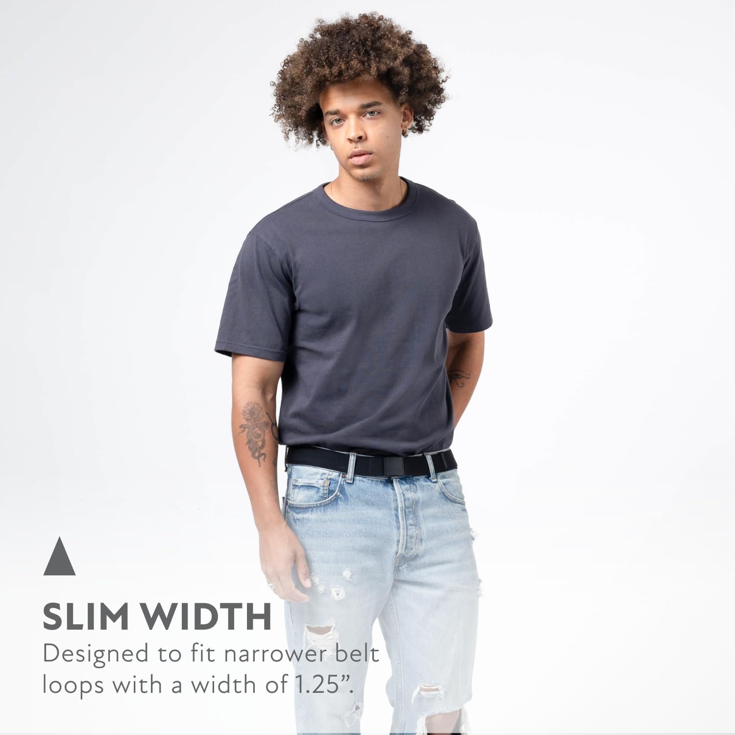 Arcade Belts A2 Slim Adventure Belt: Heavy Duty Stretch, Metal Free Buckle - Image 4