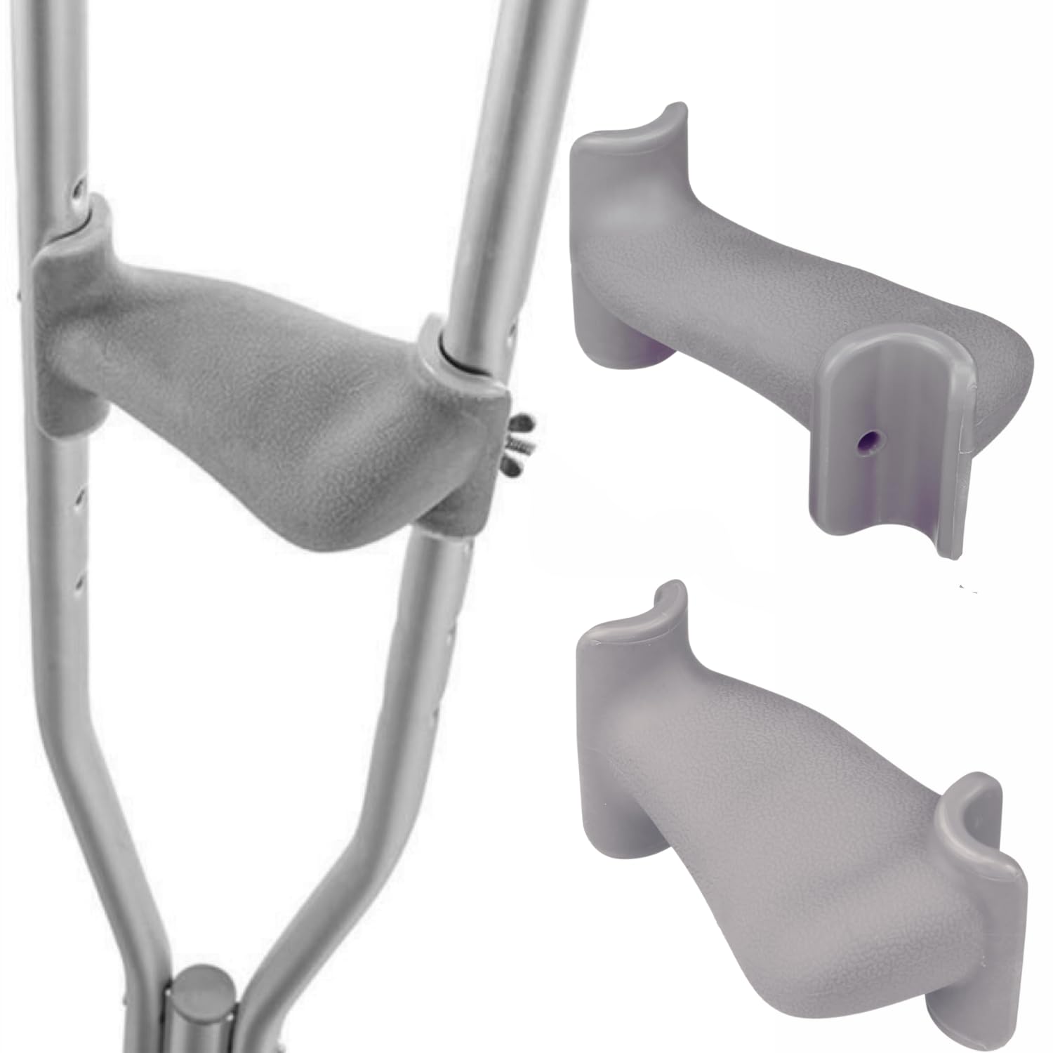 Sponsored Ad - Ergo Walk Foldable Ergonomic Crutches – Adjustable, Lightweight Crutches with Ergonomic Grips – Compact, Comfortable Support – Fits 4’10” to 6’4” – 250 lb Capacity (Ergo Grip)