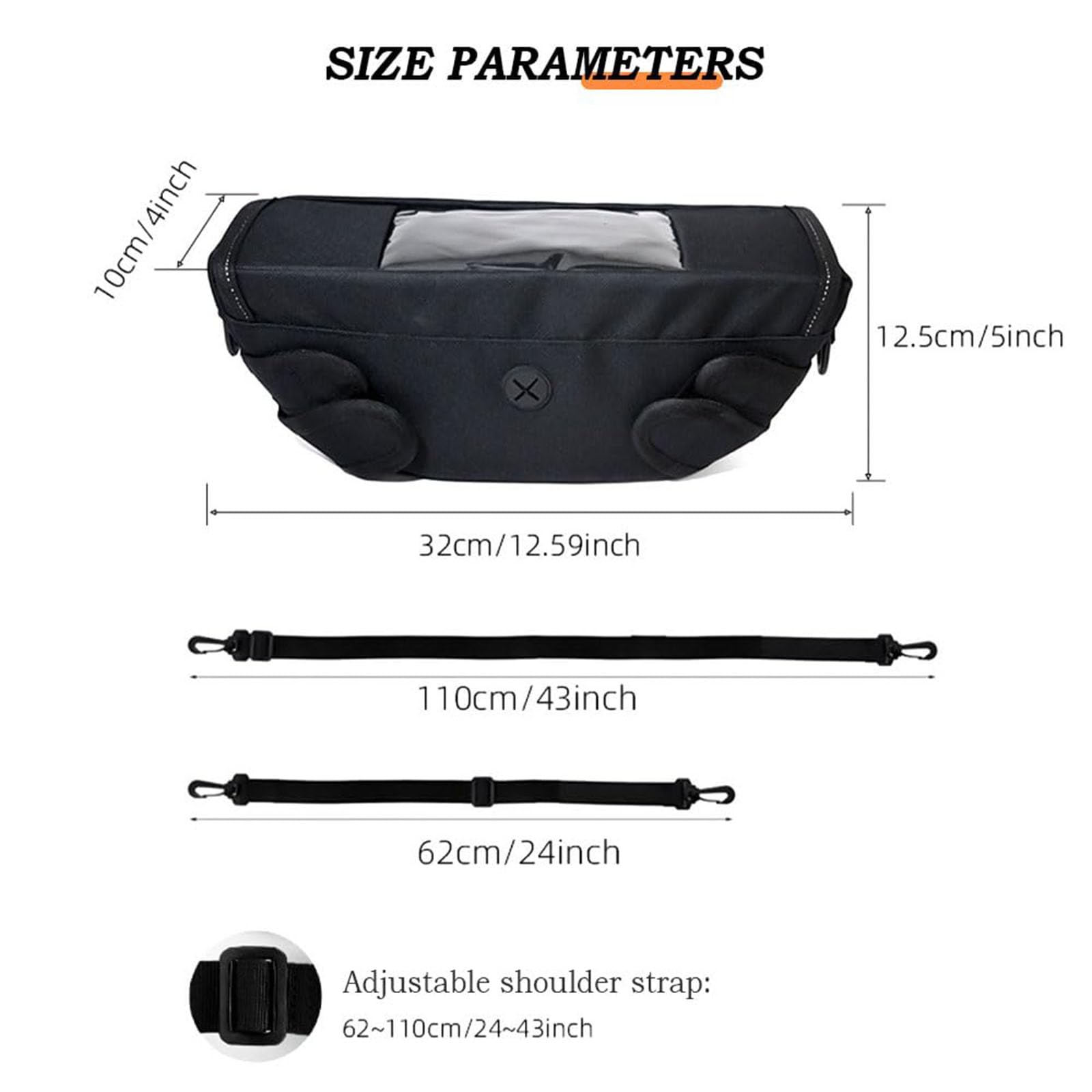 Sacoche de Guidon de Moto pour Triumph Tiger 1200 GT Explorer | Sac de rangement avec sangles, imperméable anti-poussière, accessoire de moto