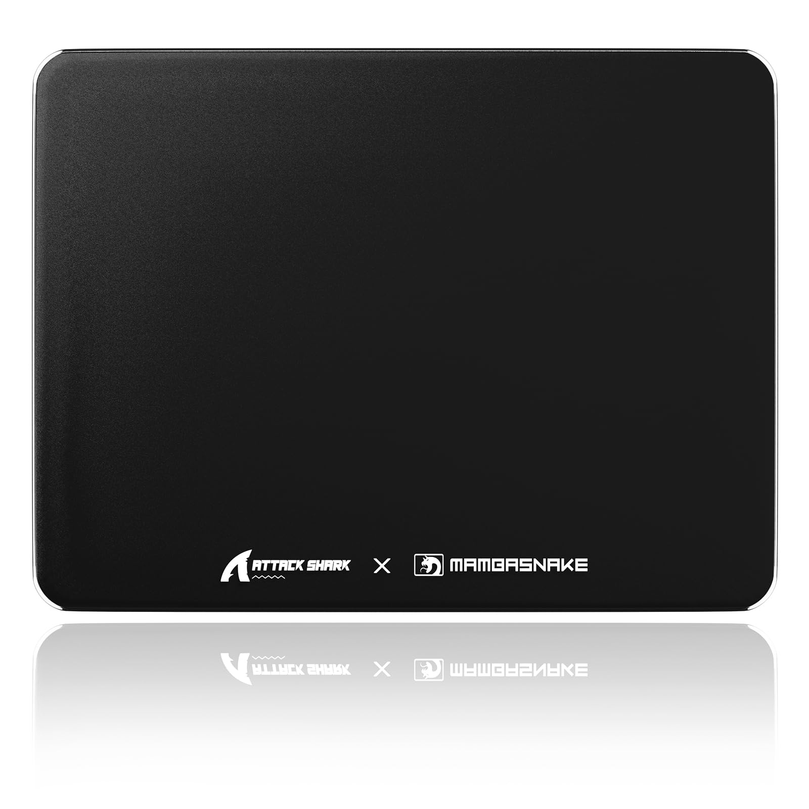 ATTACK SHARK CM05SE Glas-Gaming-Mauspad für FPS und Esports, Nano-geätzte gehärtete Glasoberfläche, ultraglatt, reibungsarmes hartes Mauspad, wasserdicht, großes Schreibtisch-Mauspad für PC-Setup