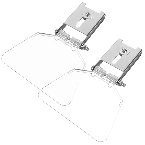 2 protectores de ojos para banco, protector de banco de acero inoxidable con tornillos, cubierta protectora de ojos para banco (7.07 x 5.23 x 0.55