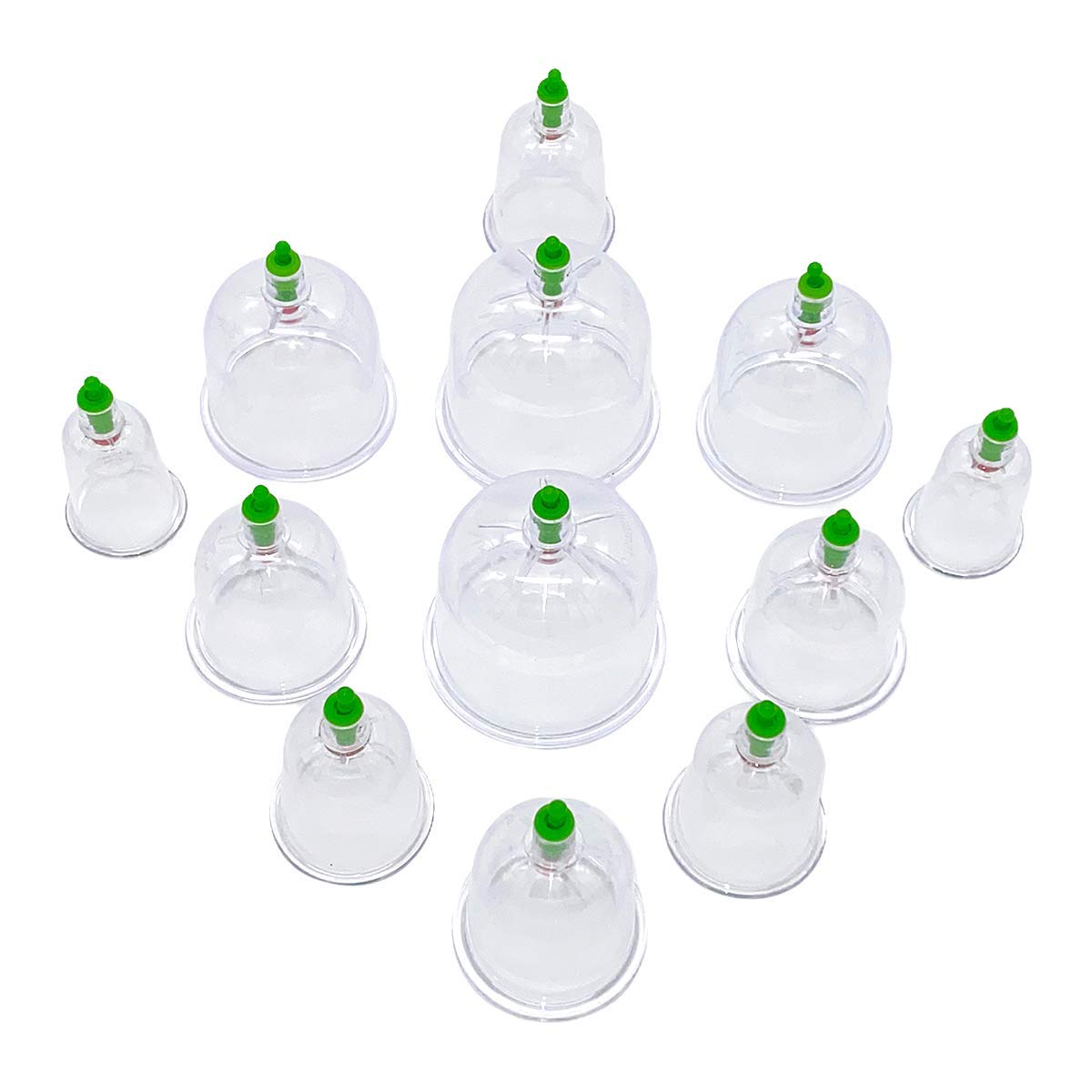 50x Schröpfgläser aus Kunststoff, Hijama Massage, Vakuummassage Schröpfen Vakuum Vakuumglöckchen, Schröpfset, HACAMAT KUPASI (6 cm)