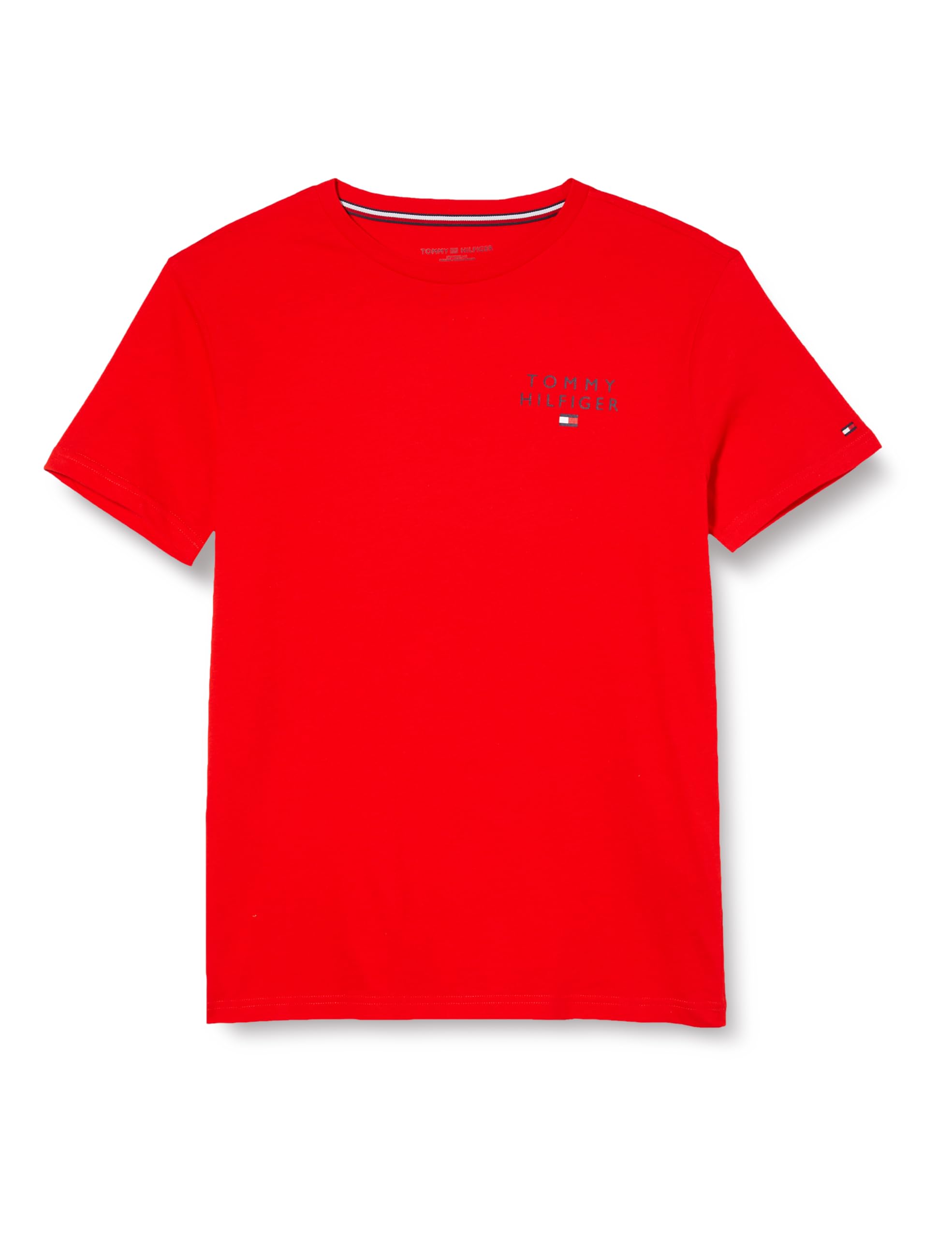 Tommy Hilfiger Camiseta de Manga Corta para Hombre Cuello Redondo