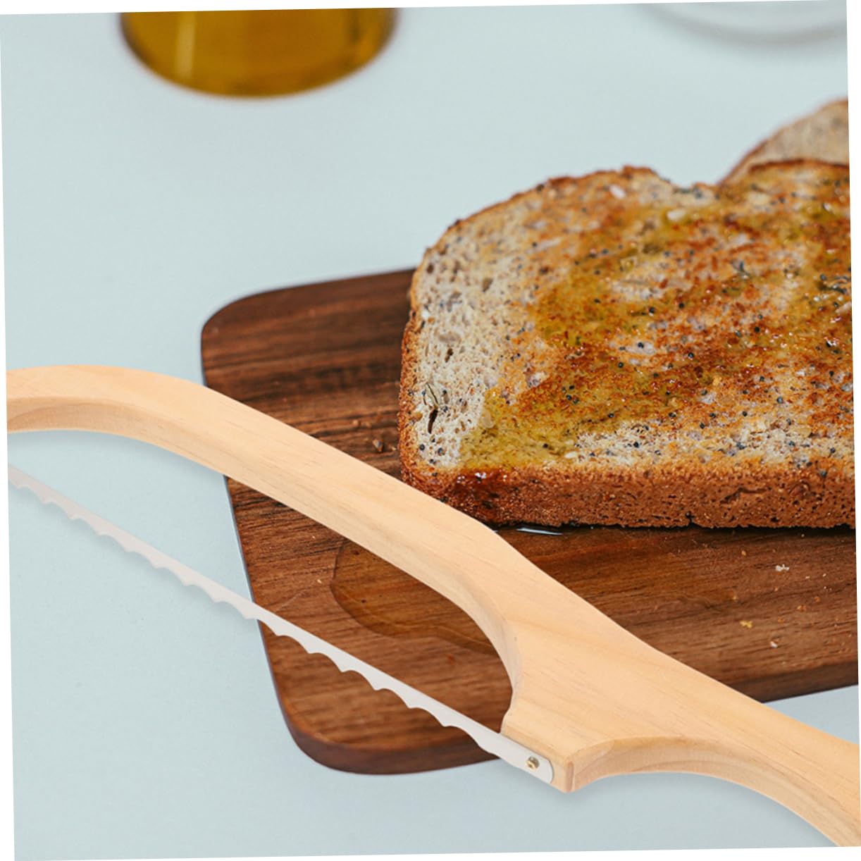 8pièces Couteau à Trancher Bois Et Acier Inoxydable Pour Gâteau Et Pâtisserie Outil De Cuisine Pratique Et Pour Tranchage Précis