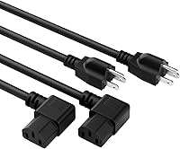 Vista 11 de Elecan Cable de alimentación de repuesto de 3 clavijas de 50 pies, cable de alimentación flexible y duradero a prueba de calor para dispositivos CA