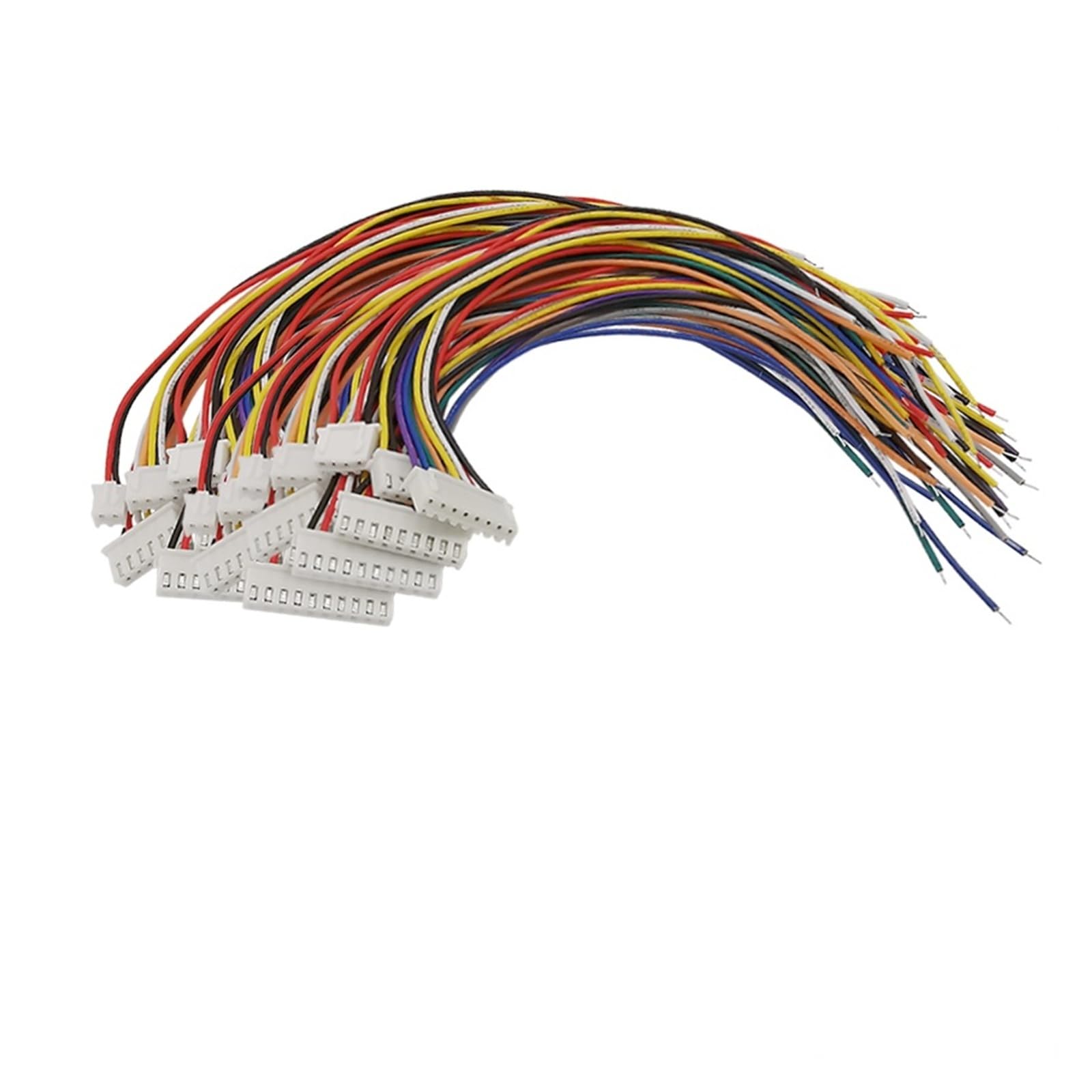 EJPPDHCO 10Pcs/lot JST XH2.54mm Cable Connector XH2.54 Pitch 2.54mm 2P 3P 4P 5P 6P 7P 8P 9Pin 10 Pin Male Plug Wire Length 30CM 26AWG(6Pin)