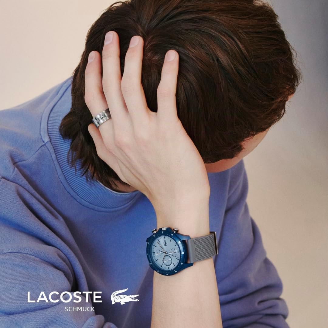 Lacoste Ring für Herren Kollektion ADVENTURER aus Edelstahl, verfügbar aus Silber oder Gelbgold