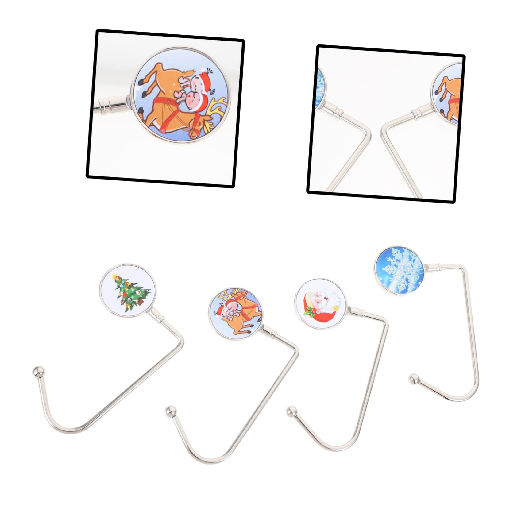 Cabilock 3 Ensembles Lot De 3 Crochets Pour De Noël Cintres Multiples Pendentifs De Noël Crochets Pour Chaussettes De Pinces Pour De Cintres Pour De 4 pièces * 3