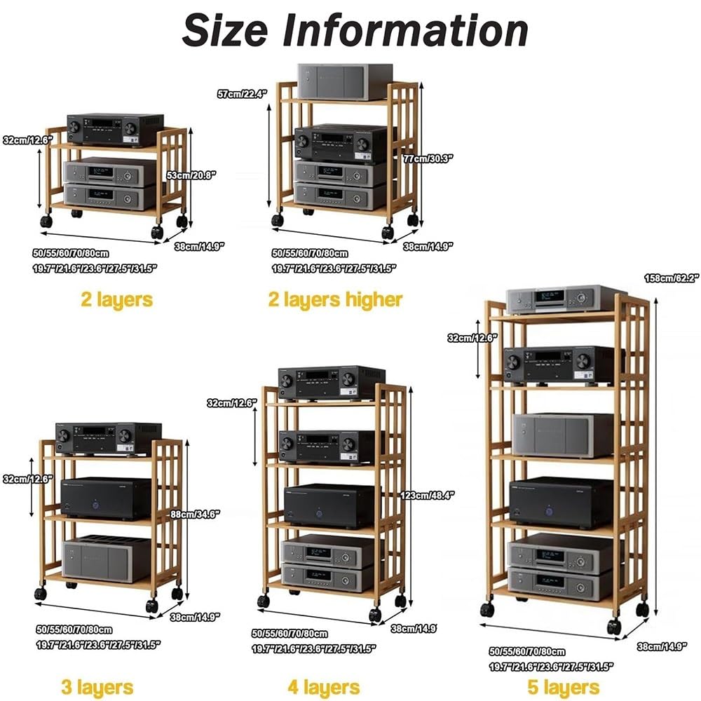 Soporte ajustable de alta fidelidad para dispositivos o/video, gabinete con estantes para juegos, estante para CD (32 x 35 pulgadas), ideal para configuración de cine en casa
