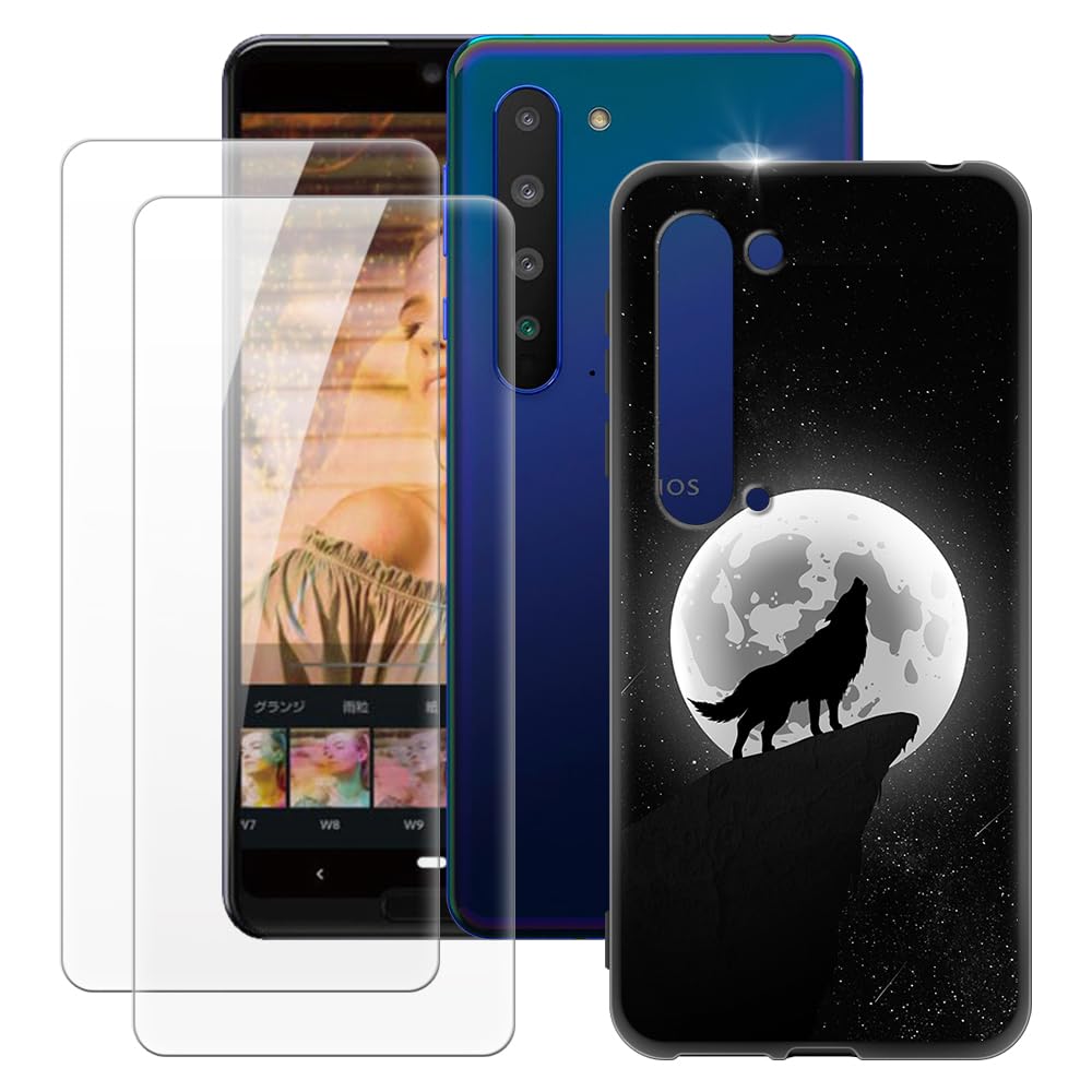 Amazon.com: MILEGAO Sharp Aquos R5G Case + 2PCS Screen Protector 