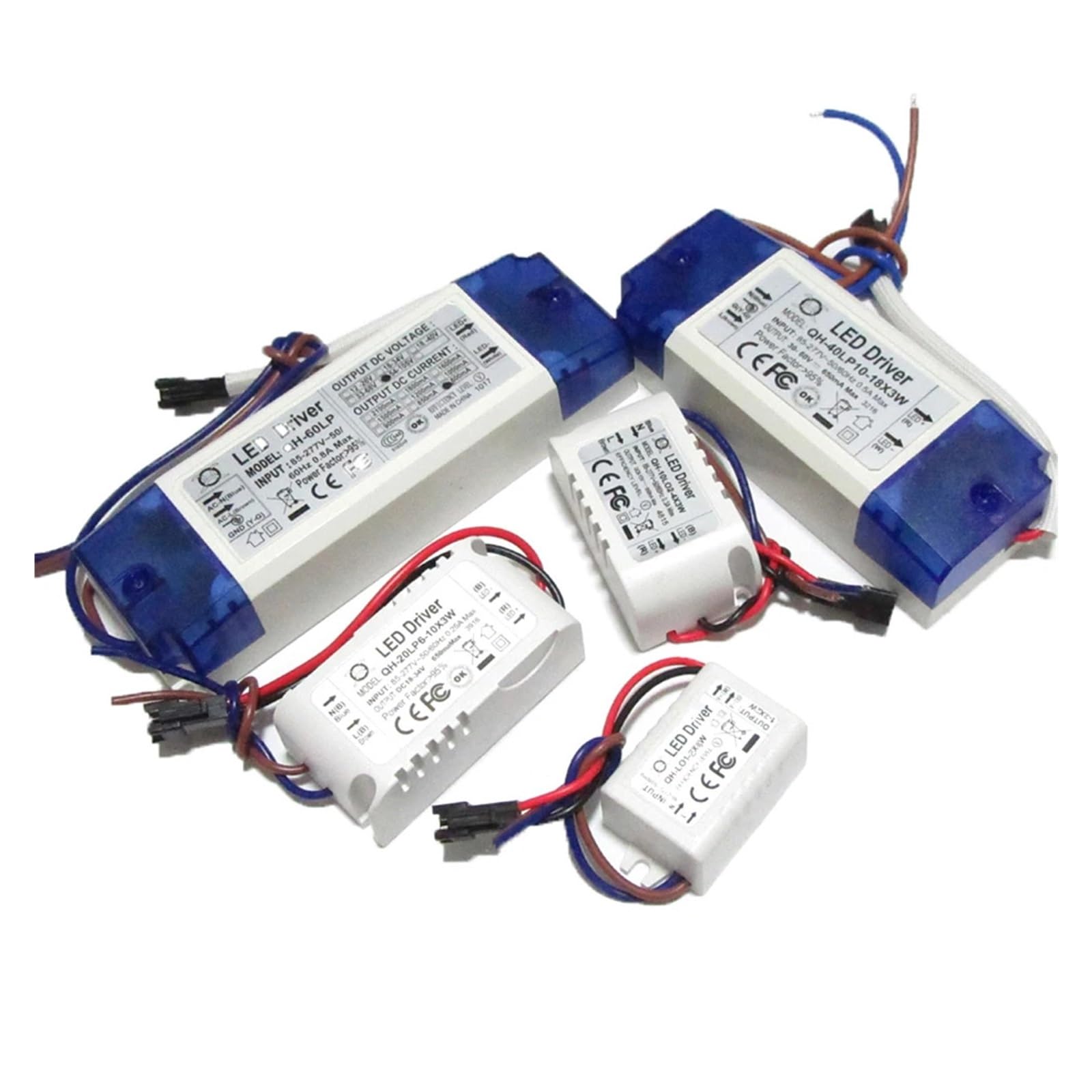 Pilote LED Haute Puissance AC85-277V transformateur courant constant 600mA 3W