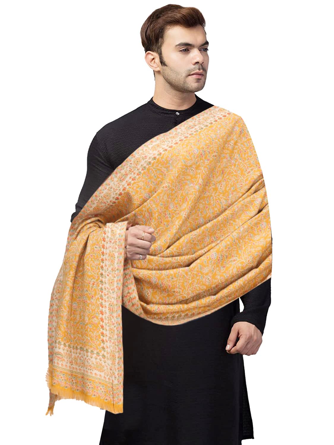 manra Men's Kaani Kashmiri Woolen, Jamawar Design Warm Shawl_Kani Shawl 995-picture-35