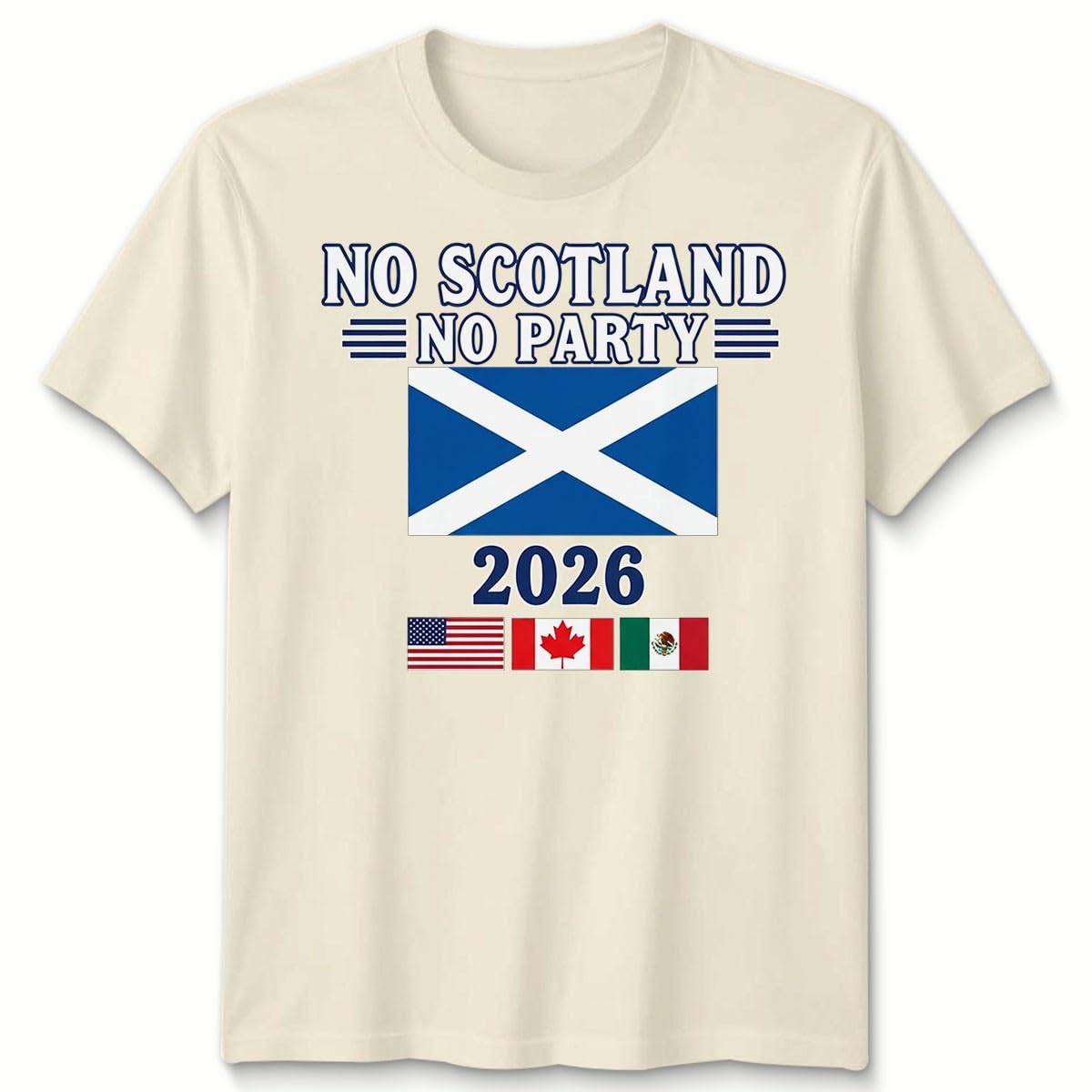 D&T Unisex Tshirt Scotland Football USA Cup Football Tournament of The World 2026 9-11 Years — image 1