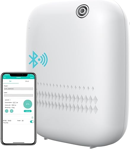 Máquina de aire de aroma mejorada para cubrir el hogar hasta 2000 pies cuadrados, difusor de aceite esencial de uso hotelero y comercial de 13.5 fl