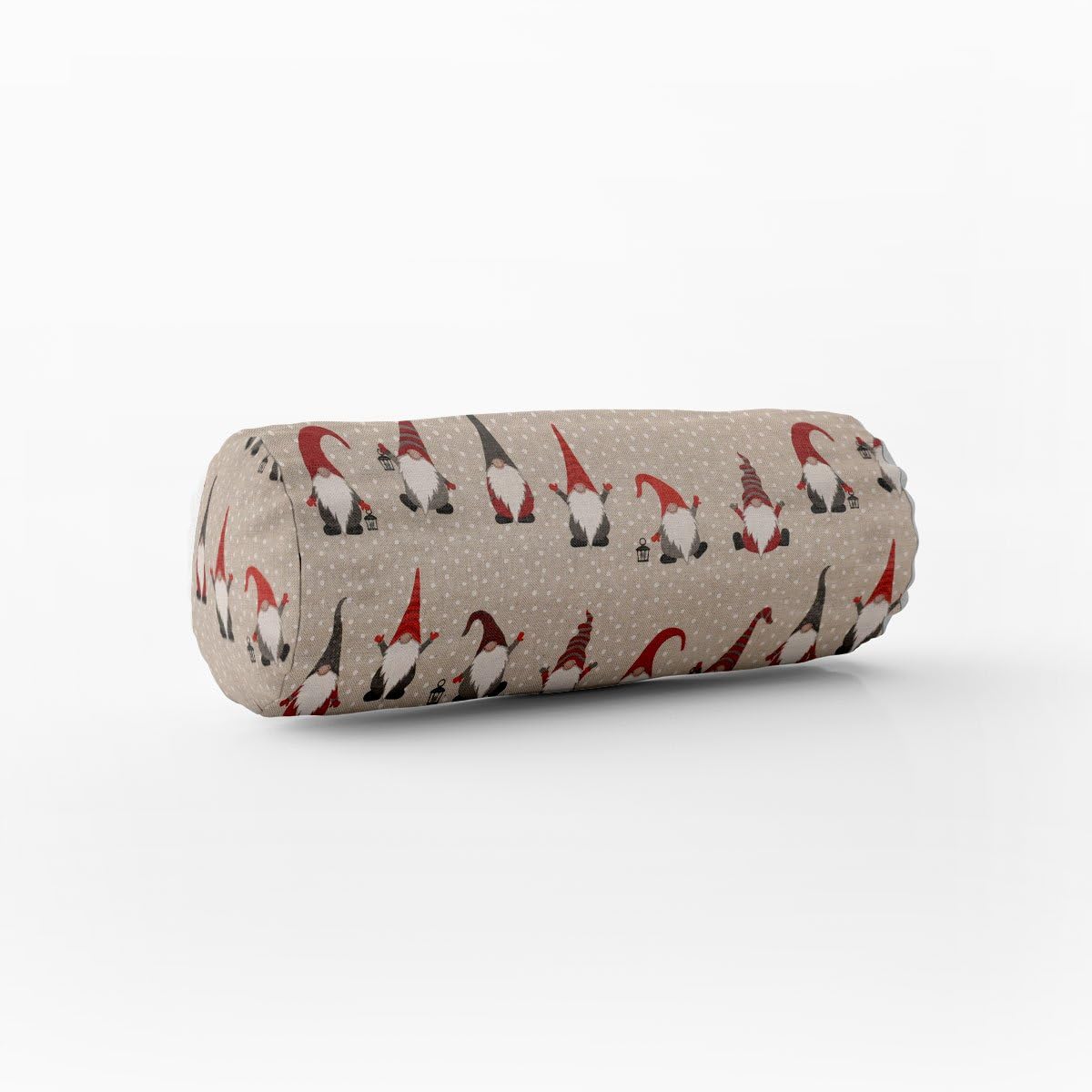 Schöner Leben Housse de coussin Motif lutins de Noël Rouge/gris Différentes tailles 15 x 40 cm