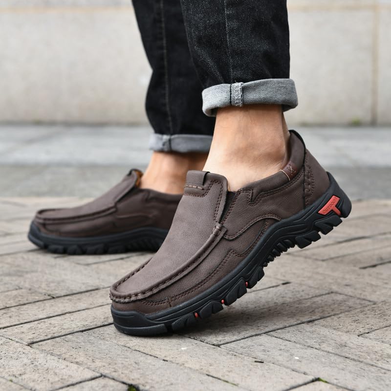 Men's Slip On Loafers Comfortable Light-Weight Casual Sneakers ndoor & Outdoor Walking Slippers Shoes4