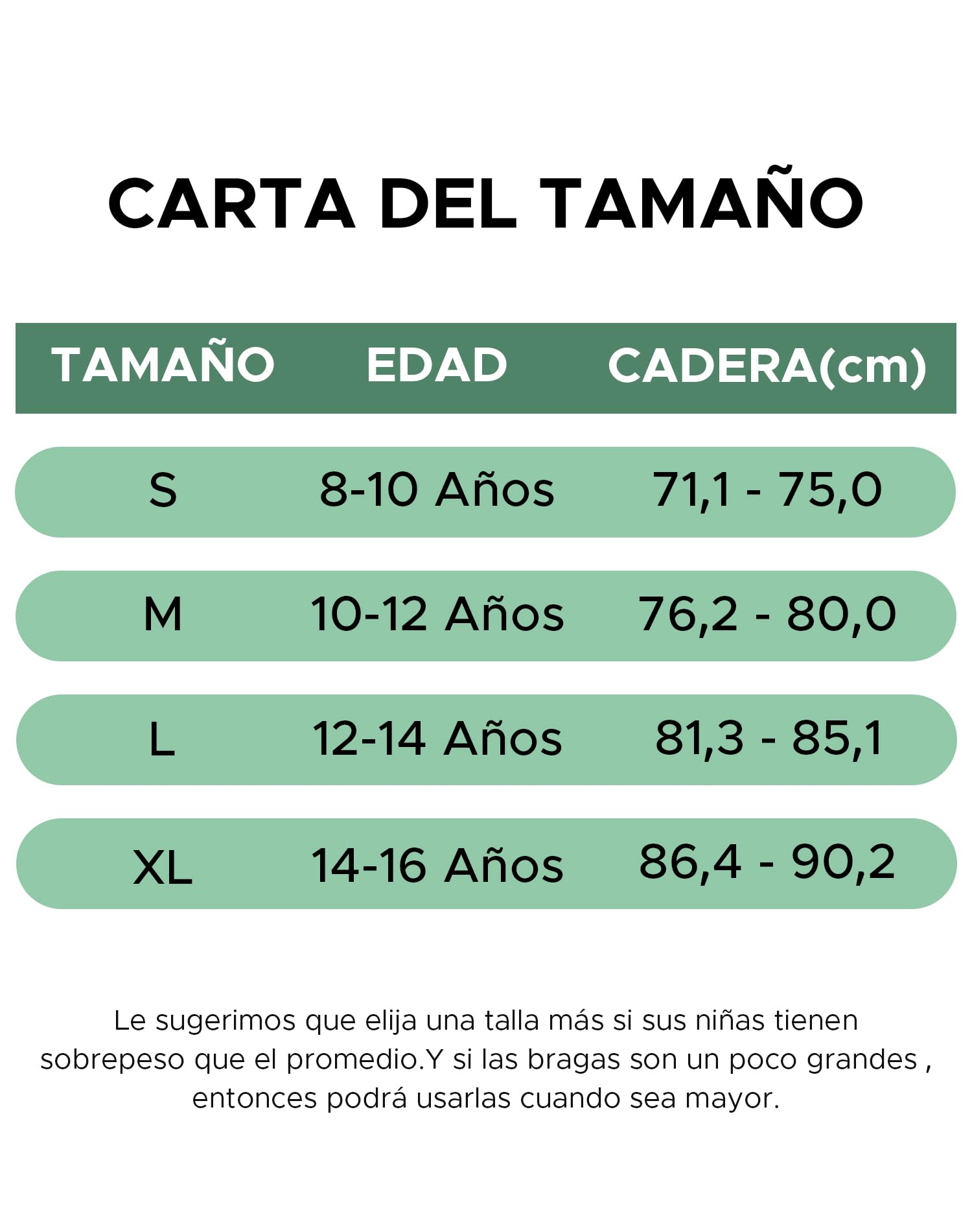 INNERSY Braguitas Niña Algodón Pack 6 - Cómodas y Suaves para Adolescente 8-16 Años