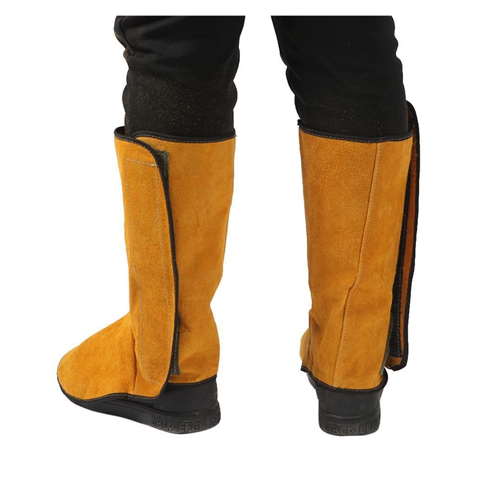 Welding Supplies Durable Leather Foot Protector Flame Retardant Welding Spats Safety Boot Abrasion Flame Resistant Foot Safety Protection Welder