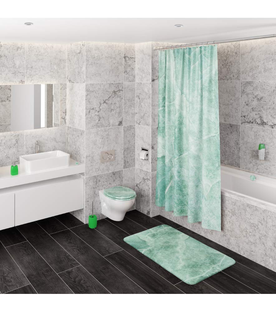 Sanilo Sedile WC, grande scelta di belli copriwater da legno robusto e di alta qualità (Marmo Verde)