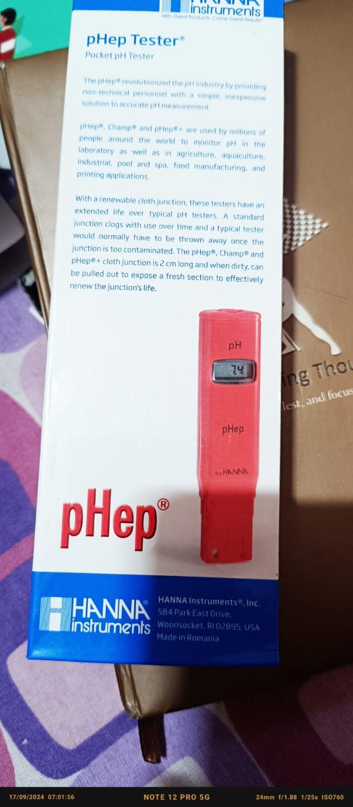 pHep Pocket-sized pH Tester - HI98107P - WE Hydroponics