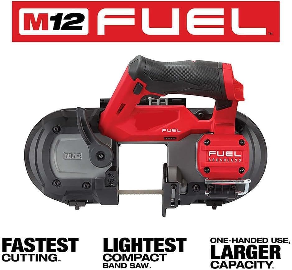 Millwavkee Cutting metal band saw,Band saw,Woodworking band saws,Compatible with Milwaukee 2529-20XC M12 FUEL 12V Cordless Li-Ion Band Saw w/ 3AH Battery Pack