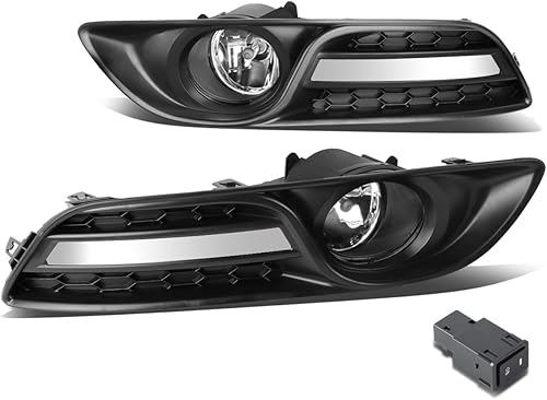 DNA MOTORING FL-ZTL-213-CH - Luz antiniebla con interruptor para el lado del conductor y del pasajero, mejora la visibilidad compatible con Nissan