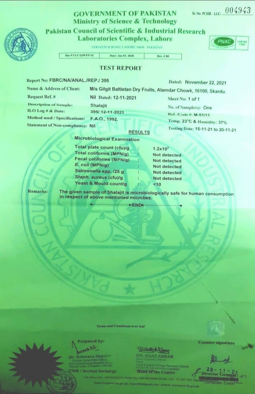 5 KG of Authentic & Purest Himalayan Fresh Shilajit - Shipped Directly From Gilgit Baltistan