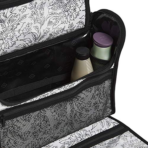 Vera Bradley Women's Microfiber Grand Hanging Travel Organizer, Black, One Size3