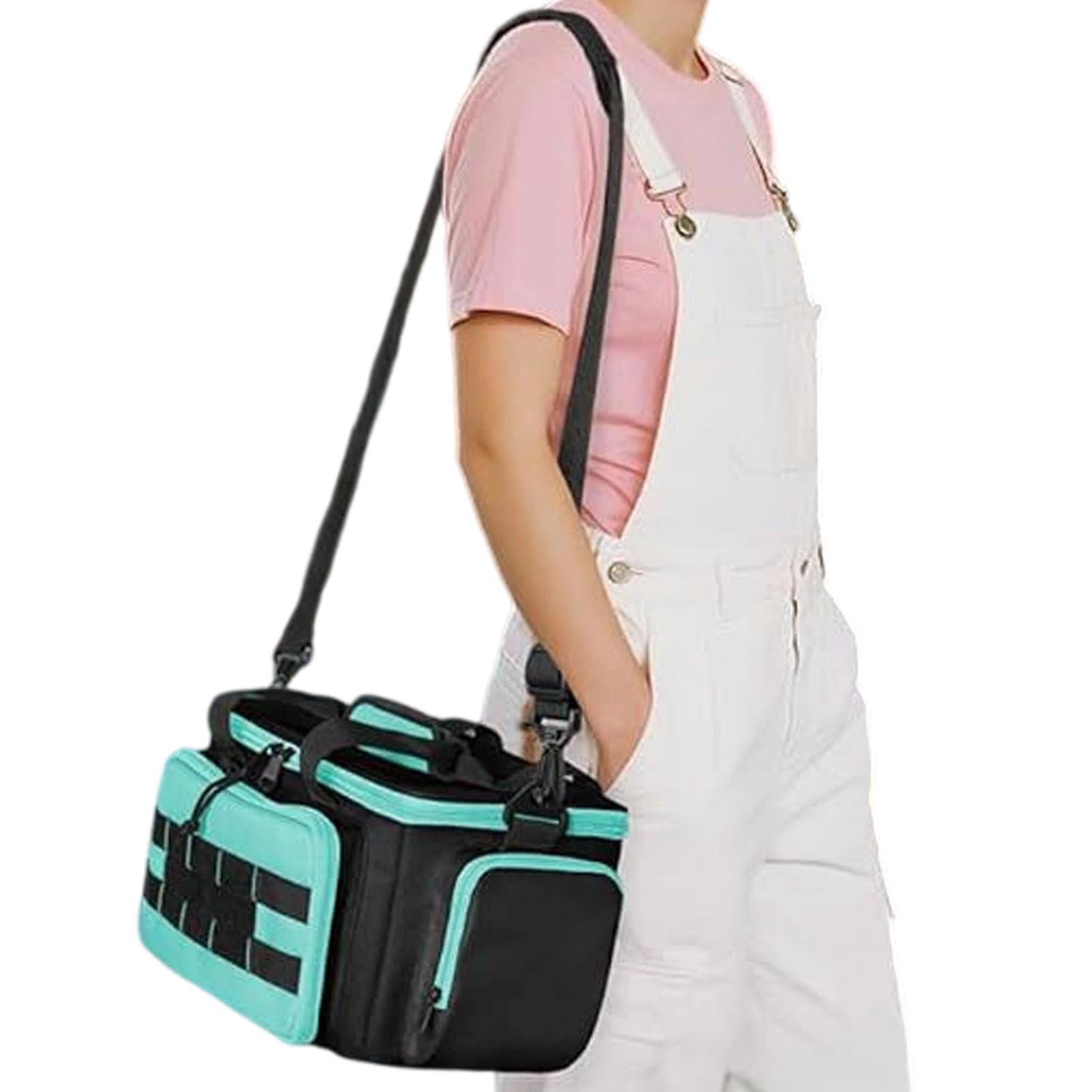 Bolsa Tote De Herramientas Contenedor Portátil de Tela Oxford | Bolsas de herramientas resistentes con asas Para Electricista Carpintero Trabajo Jardín Dormitorio Universidad Viaje