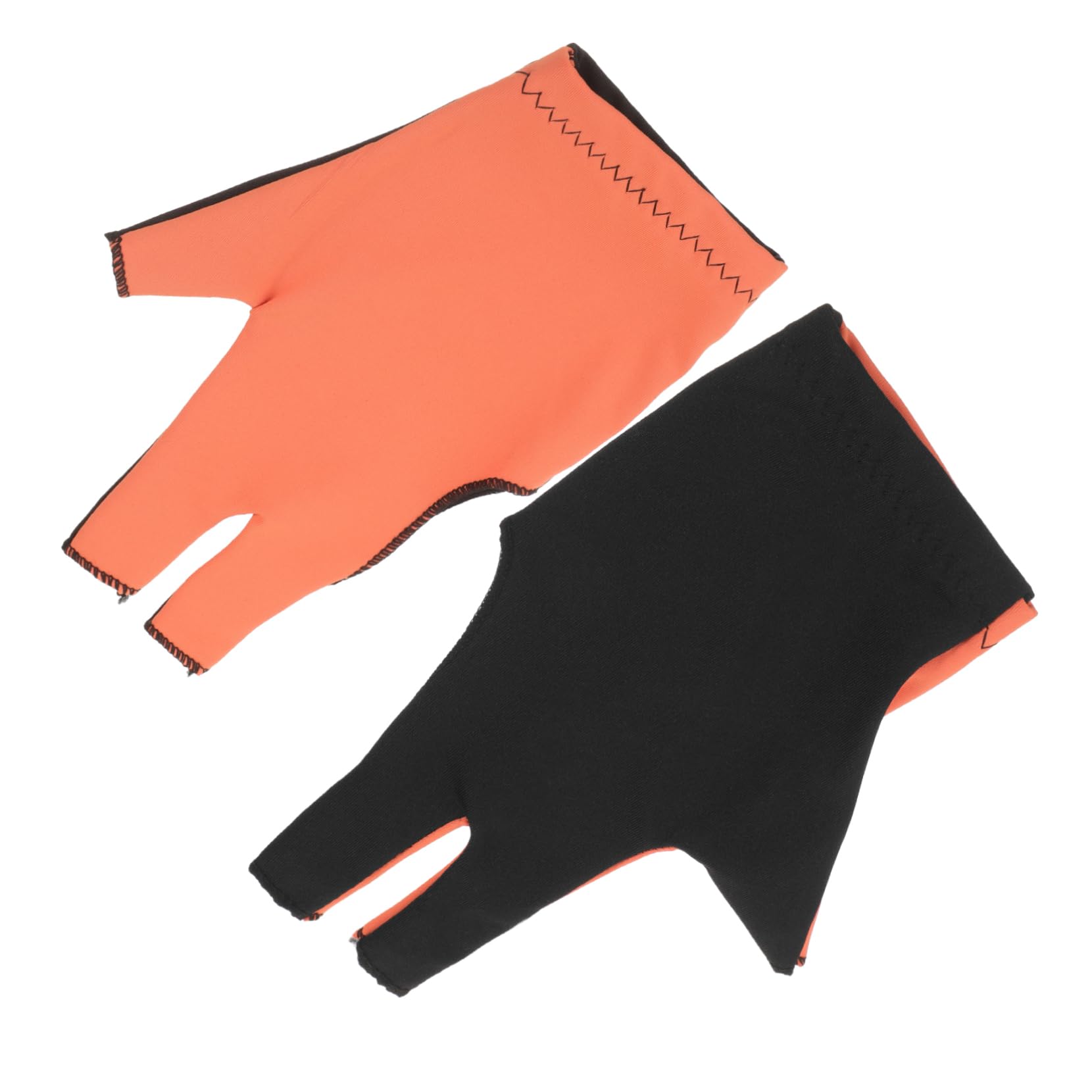 MUSISALY 1Pair Comfortable Snooker Gloves Elastic Billiards Accessories for Men and Women Finger Design for Pool Games Durable Material Fits