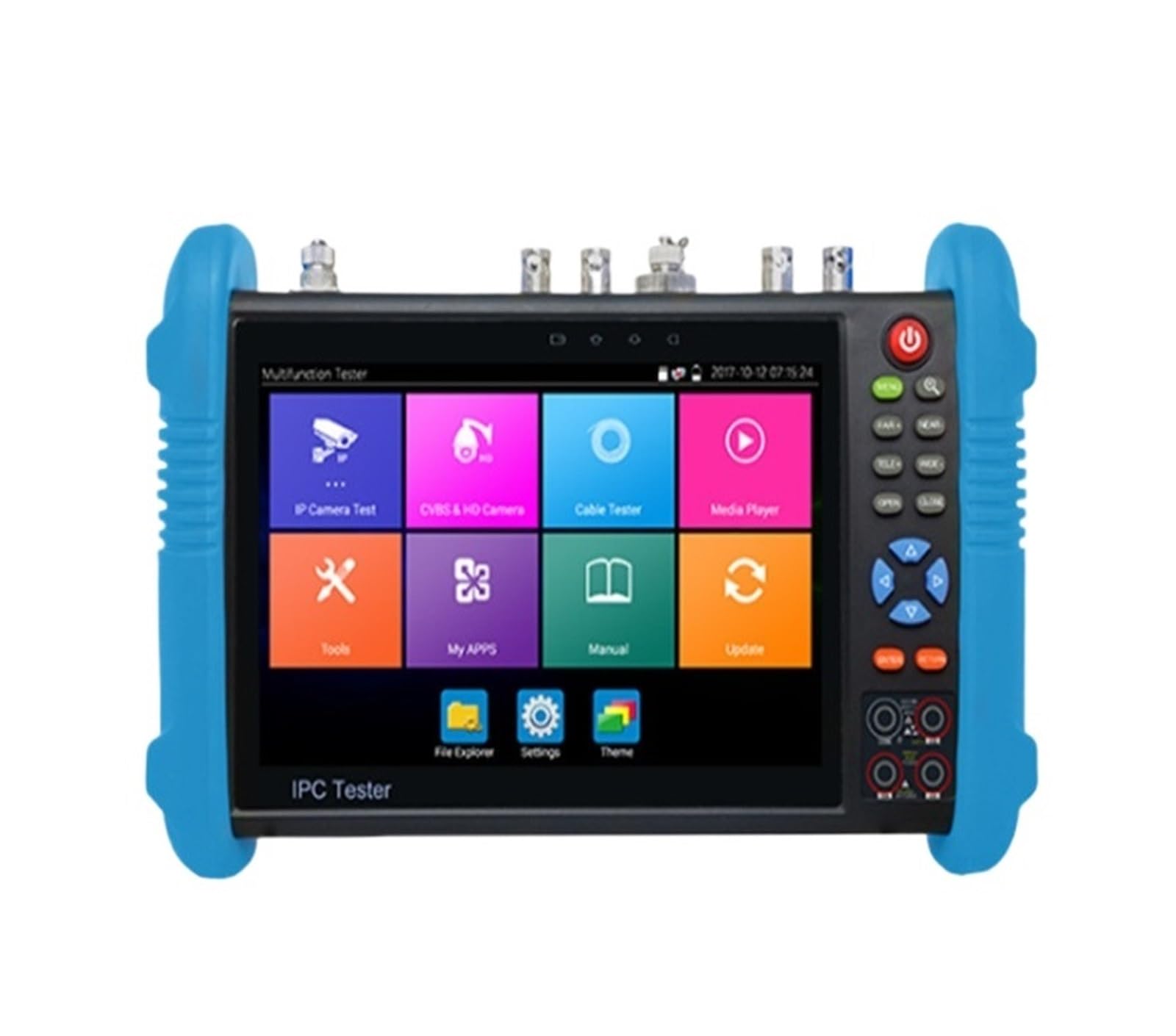 CCTV Tester, 8K IPC Tester IPC9800PRO 7" CCTV Camera 8MP AHD CVI TVI H.265 IP PTZ Cable VGA Input(9800 Pro)